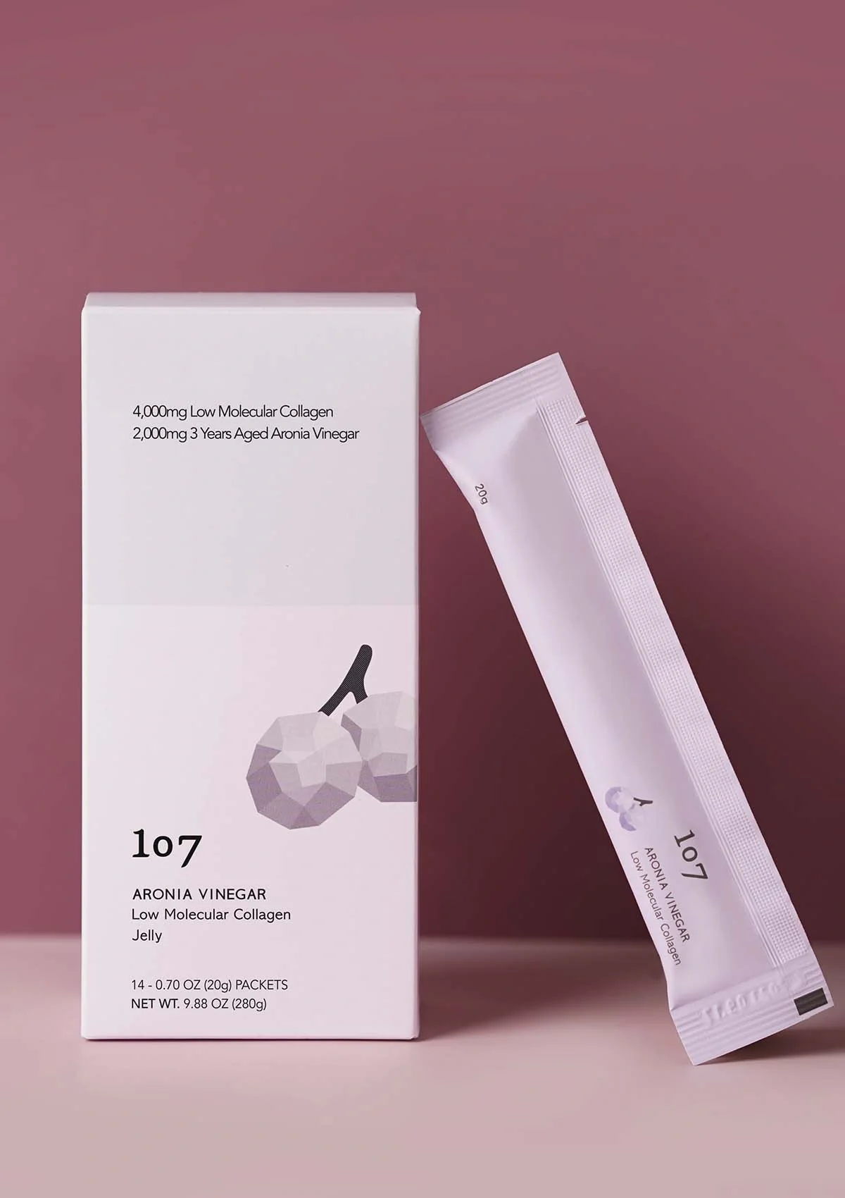 [107] Aronia Vinegar Low Molecular Collagen Jelly (1 Box = 20g x 14 Sticks) - Image 11