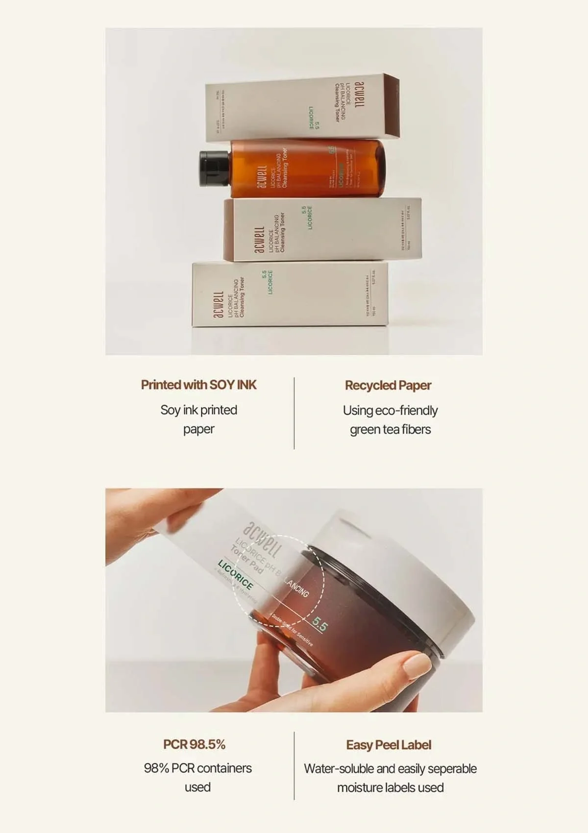 [ACWELL] Licorice PH Balancing Cleansing Toner 150ml - Image 5