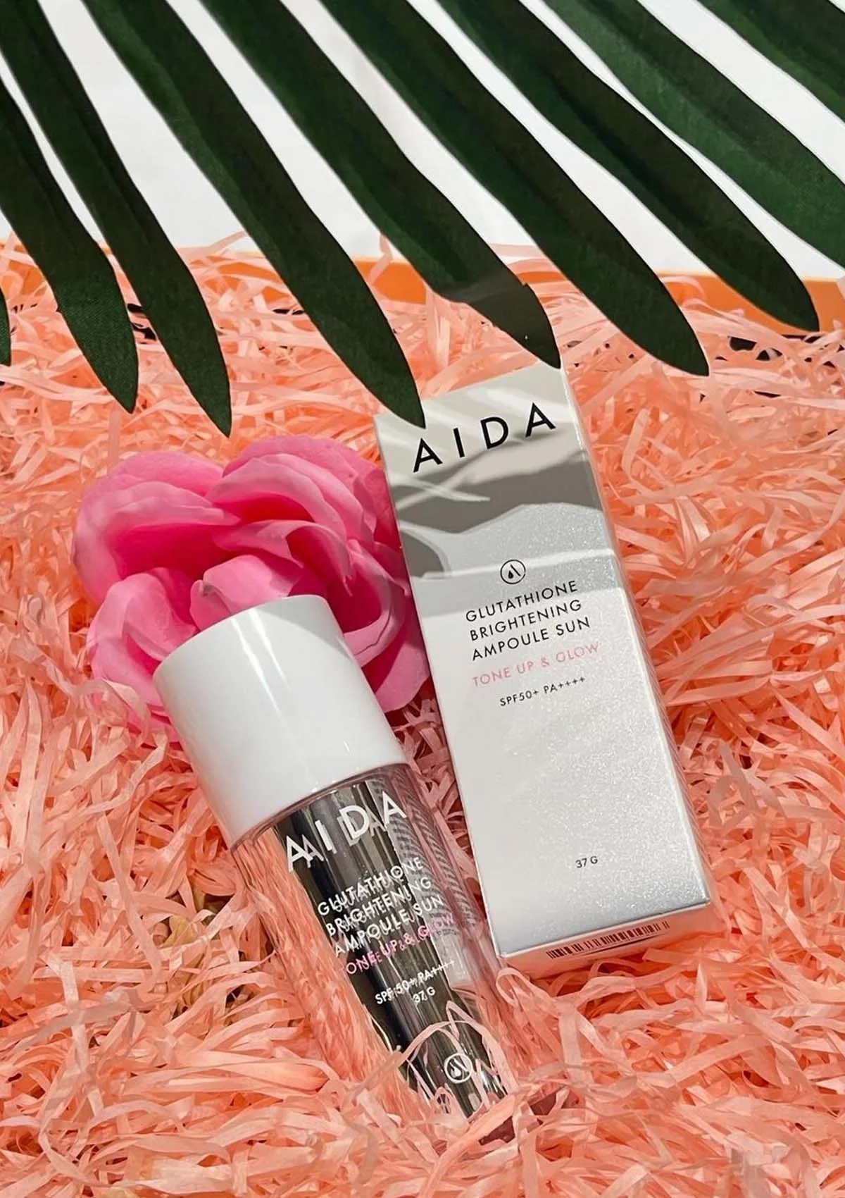 [AIDA] Glutathione Brightening Ampoule Sun Tone Up & Glow SPF 50+ PA++++ 37g - Image 16
