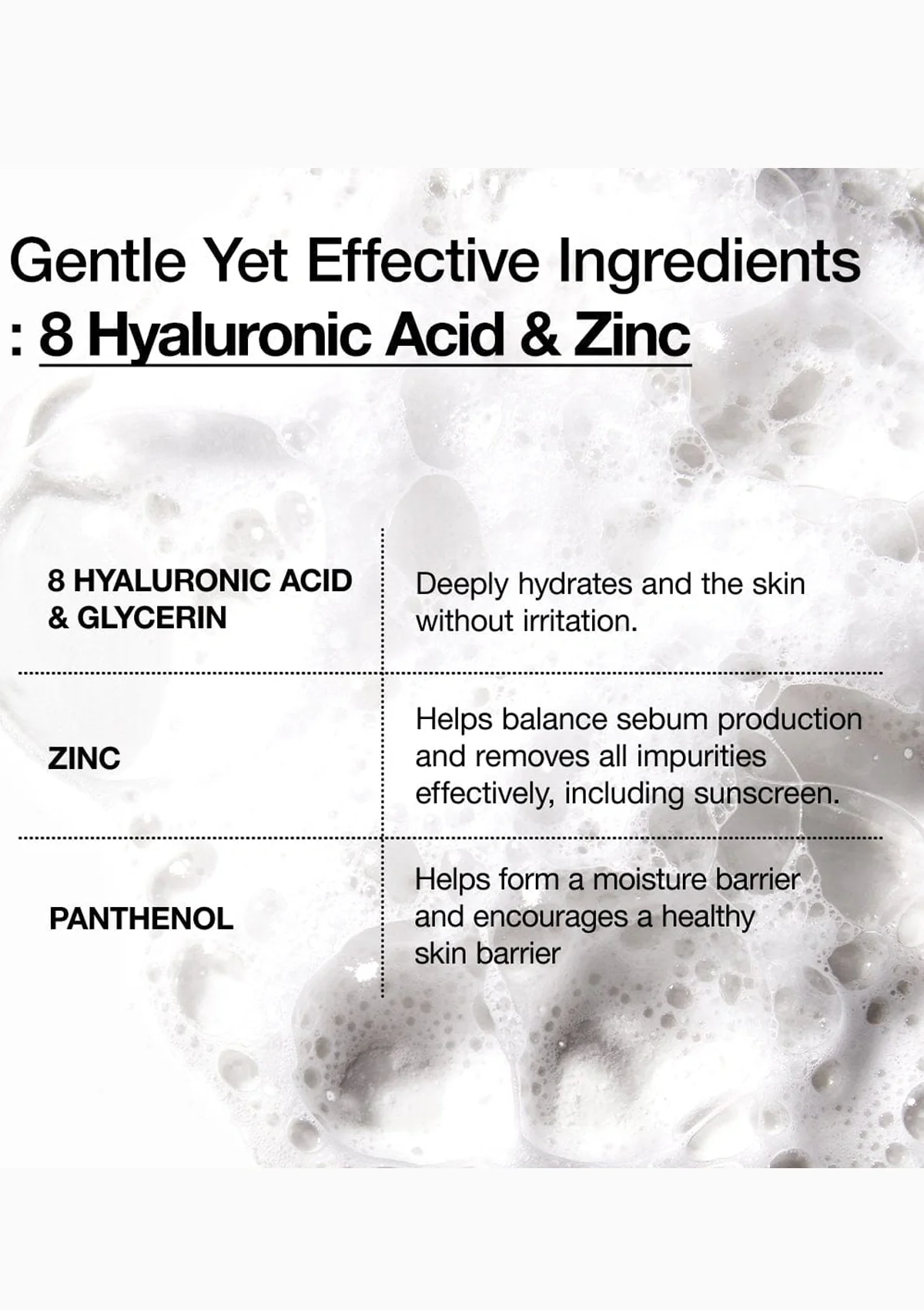 [ANUA] 8 Hyaluronic Acid Hydrating Gentle Foaming Cleanser 150ml - Image 5