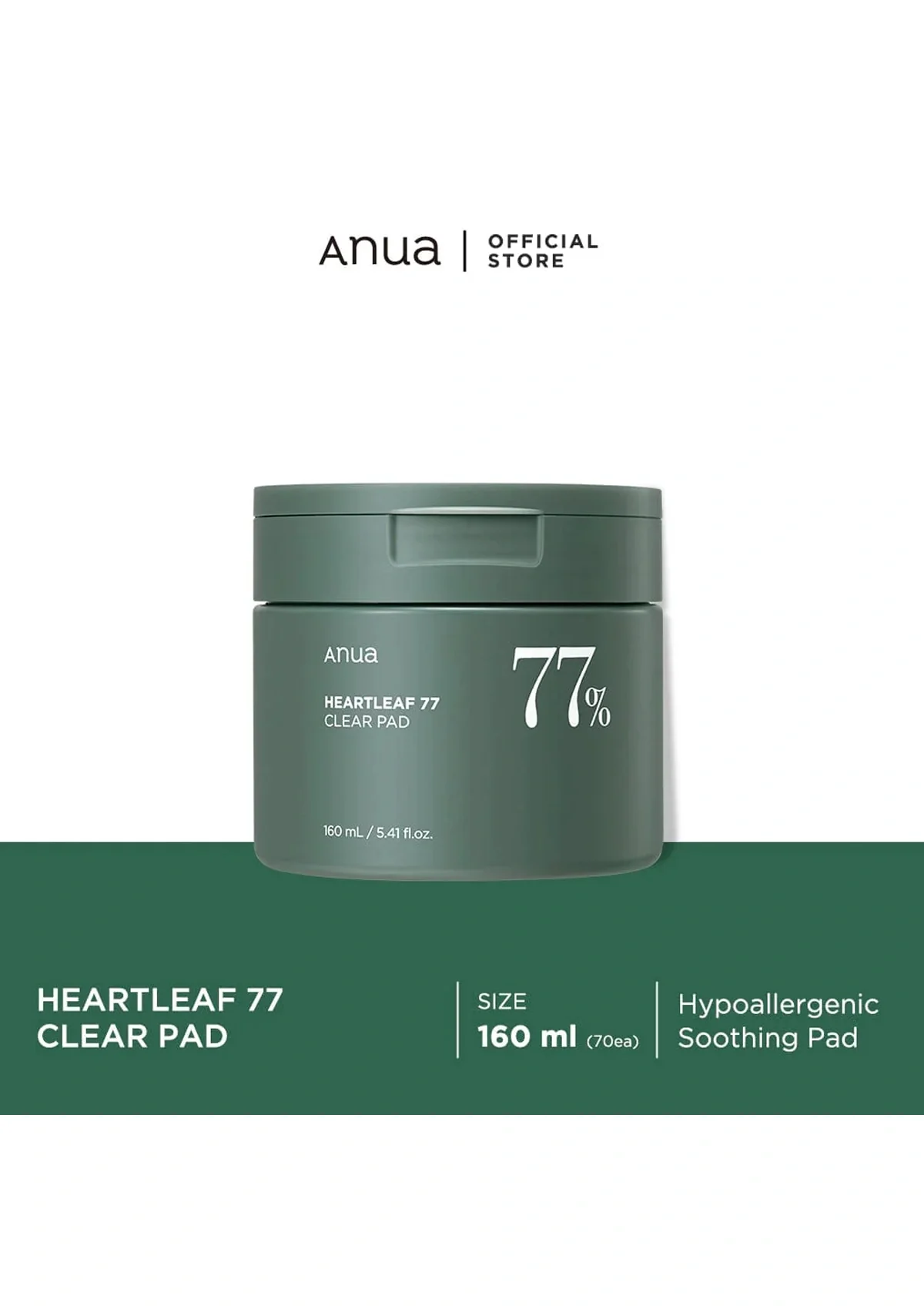 [ANUA] Heartleaf 77% Clear Pad 160ml - Image 3