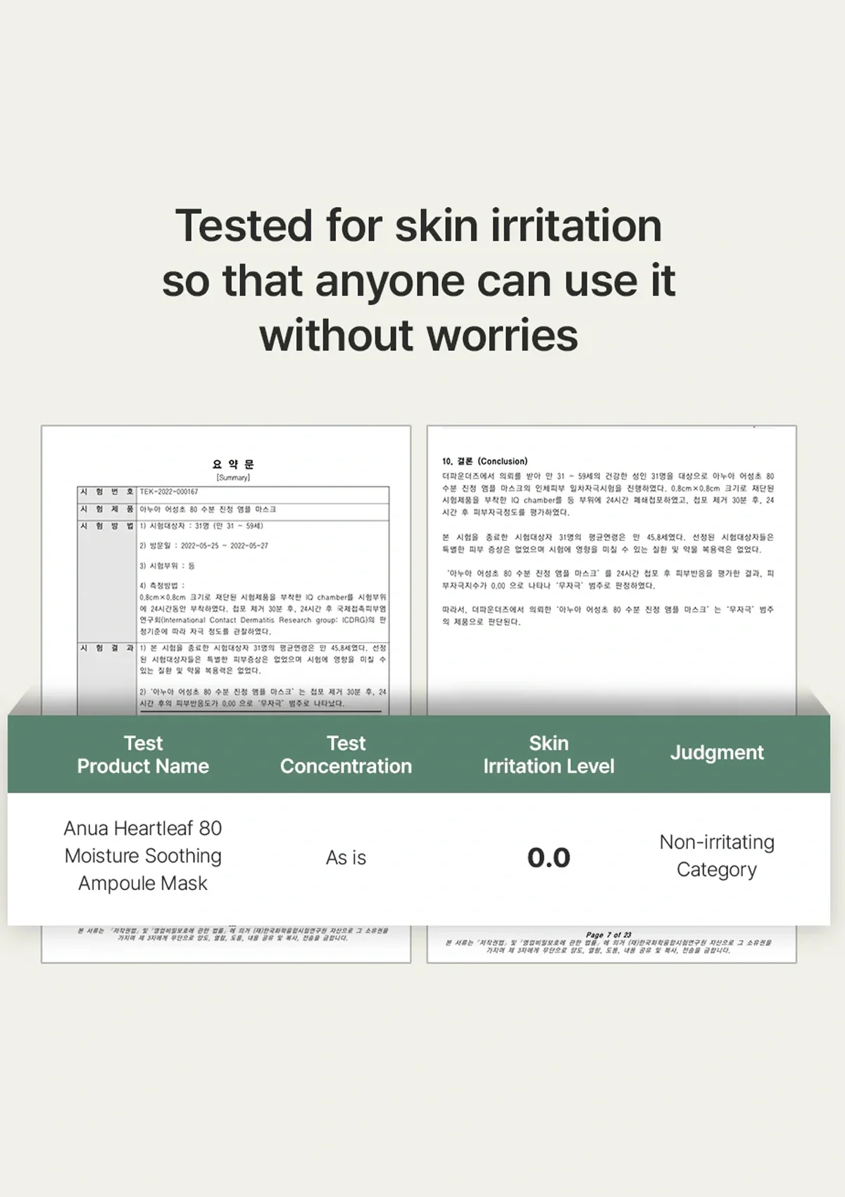 [ANUA] Heartleaf 80 Moisture Soothing Ampoule Mask (1 Box = 27ml x 10 Sheets) - Image 11