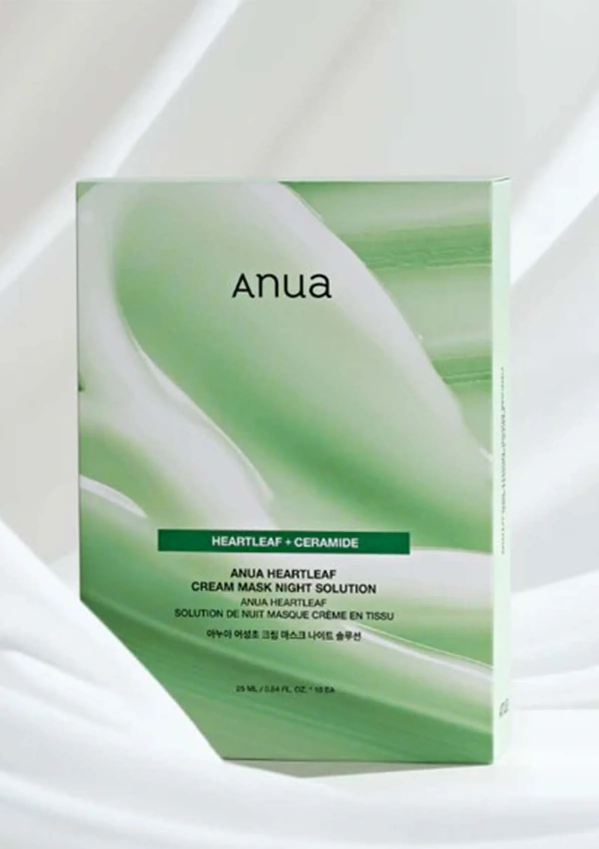 [ANUA] Heartleaf Cream Mask Night Solution (1 Box = 25ml x 10 Sheets) - Image 2