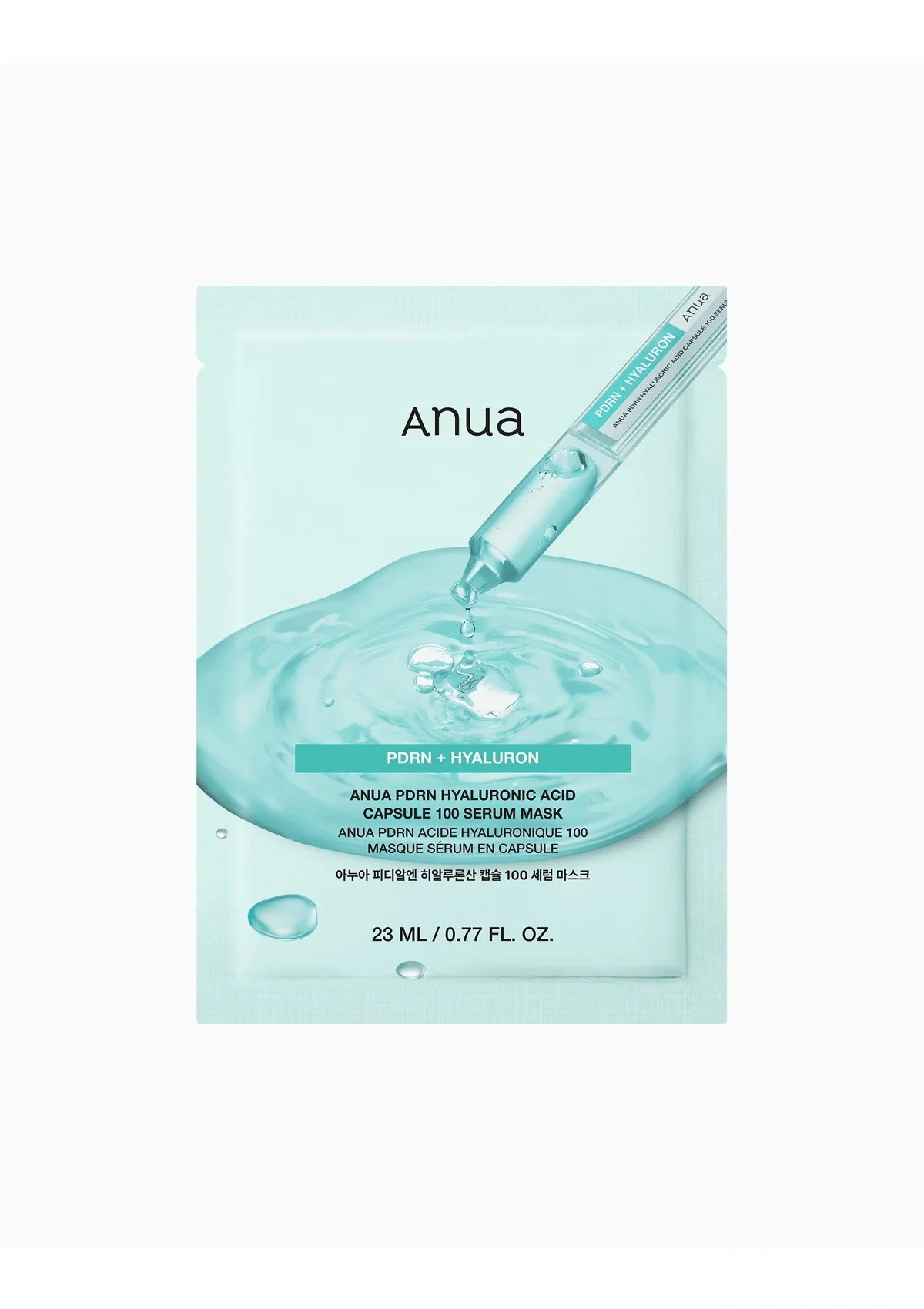 [ANUA] PDRN Hyaluron Capsule 100 Serum Mask (1 Box = 25ml x 10 Sheets) - Image 11