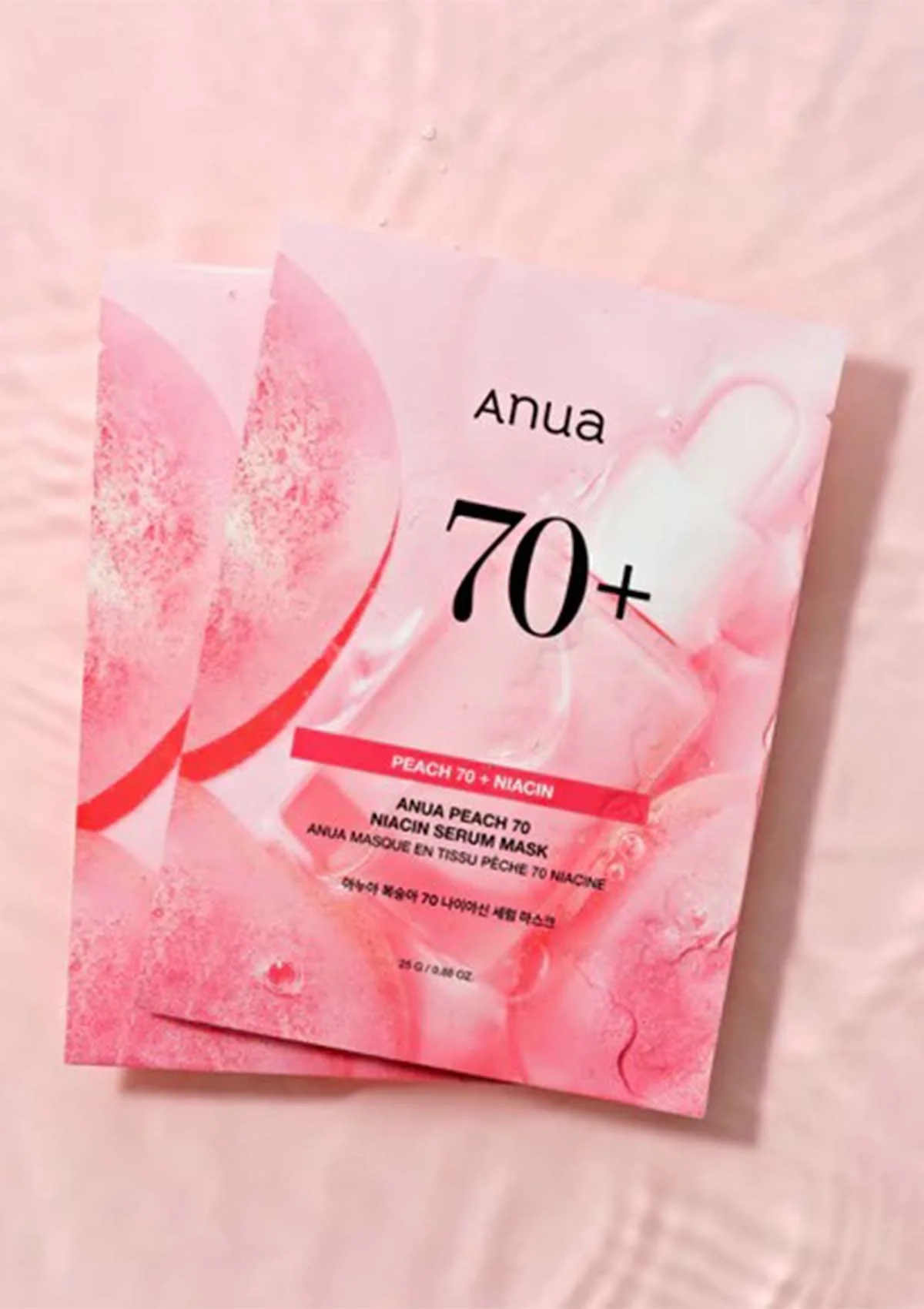 [ANUA] Peach 70 Niacin Serum Mask (1 Box = 25ml x 10 Sheets) - Image 2