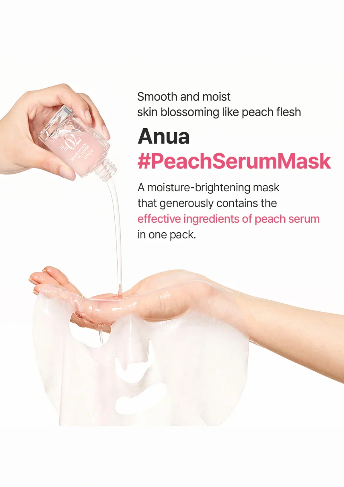 [ANUA] Peach 70 Niacin Serum Mask (1 Box = 25ml x 10 Sheets) - Image 4