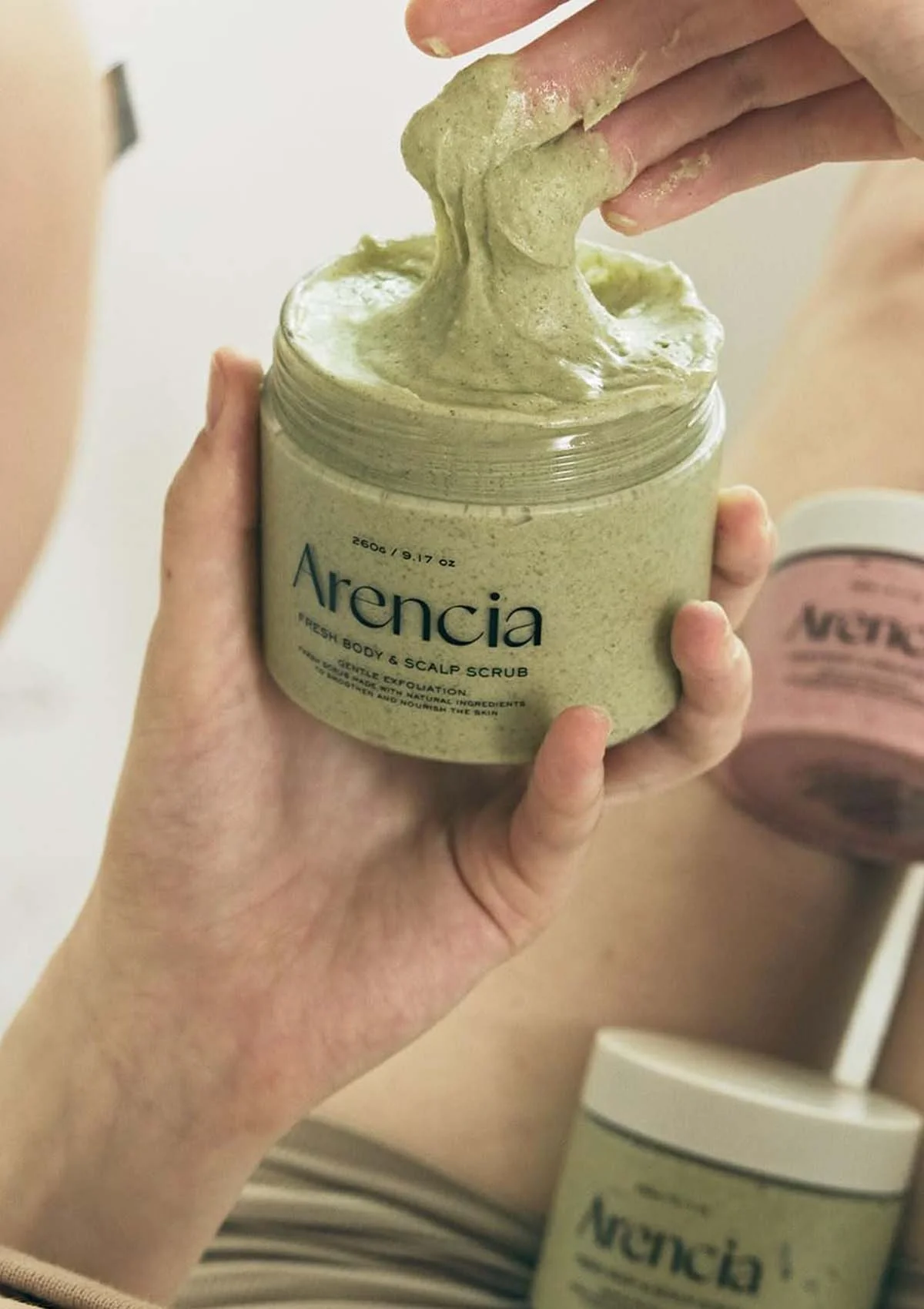 [ARENCIA] Cloud Body & Scalp Scrub Lavender & Pear 260g - Image 7