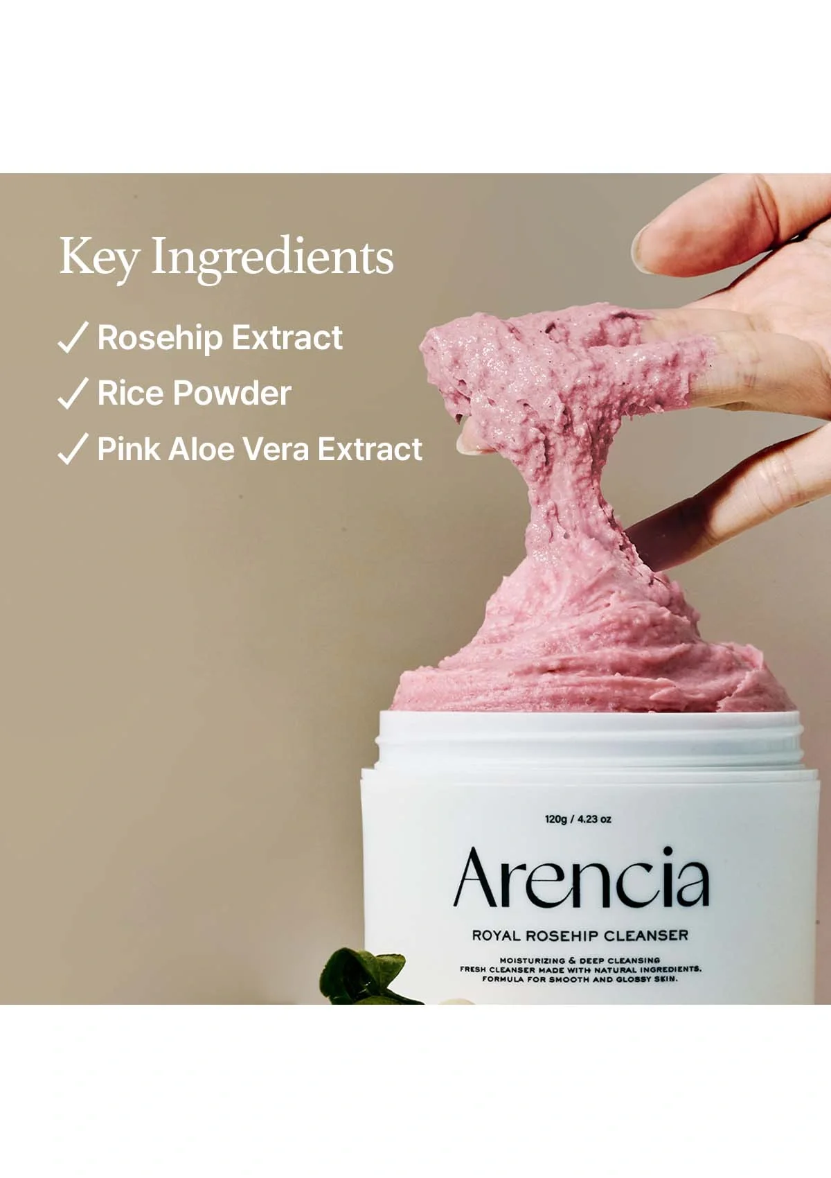 [ARENCIA] Fresh Royal Rosehip Cleanser 120g - Image 5