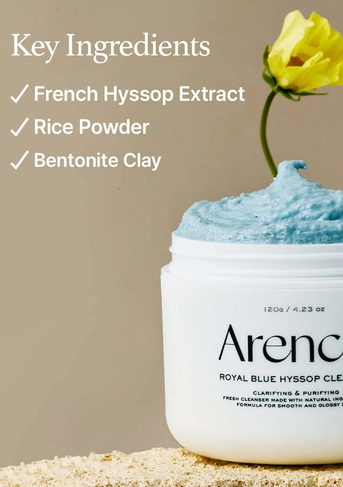 [ARENCIA] Royal Blue Hyssop Cleanser 120g - Image 6
