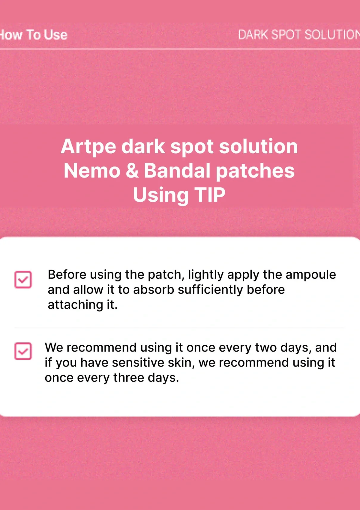 [ARTPE] Dark Spot Solution Bandal Patch (1 Box = 8 Patches) - Image 9