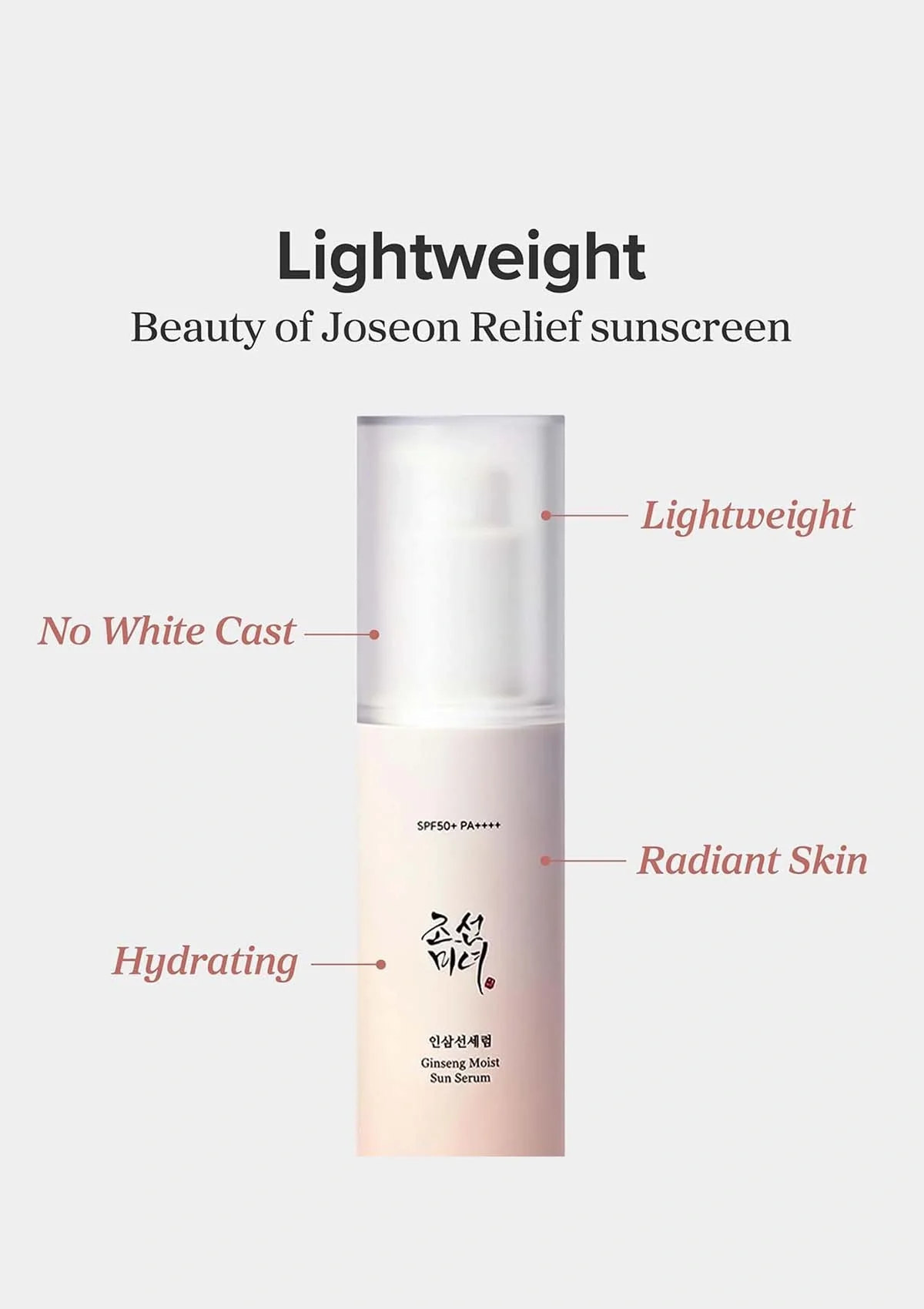 [BEAUTY OF JOSEON] Ginseng Moist Sun Serum SPF 50+ PA++++ 50ml - Image 5