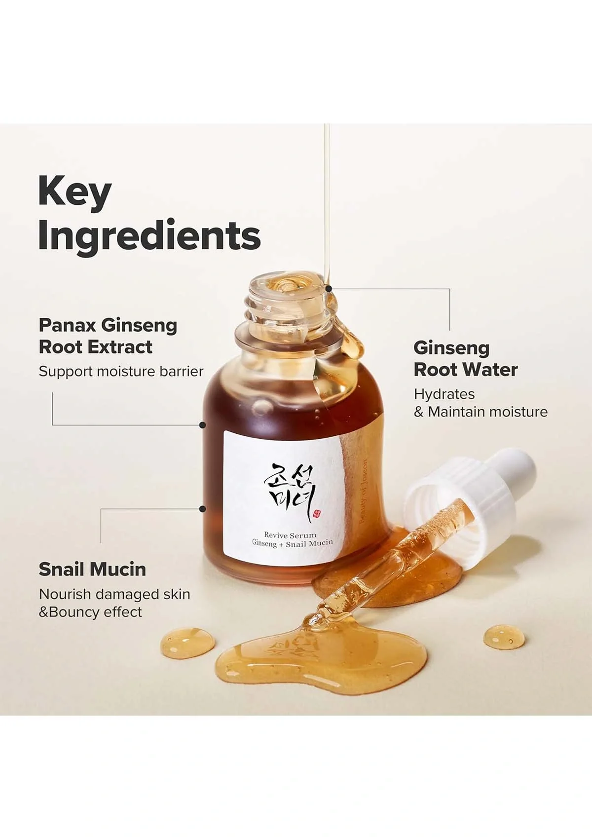 [BEAUTY OF JOSEON] Revive Serum: Ginseng + Snail Mucin 30ml - Image 6