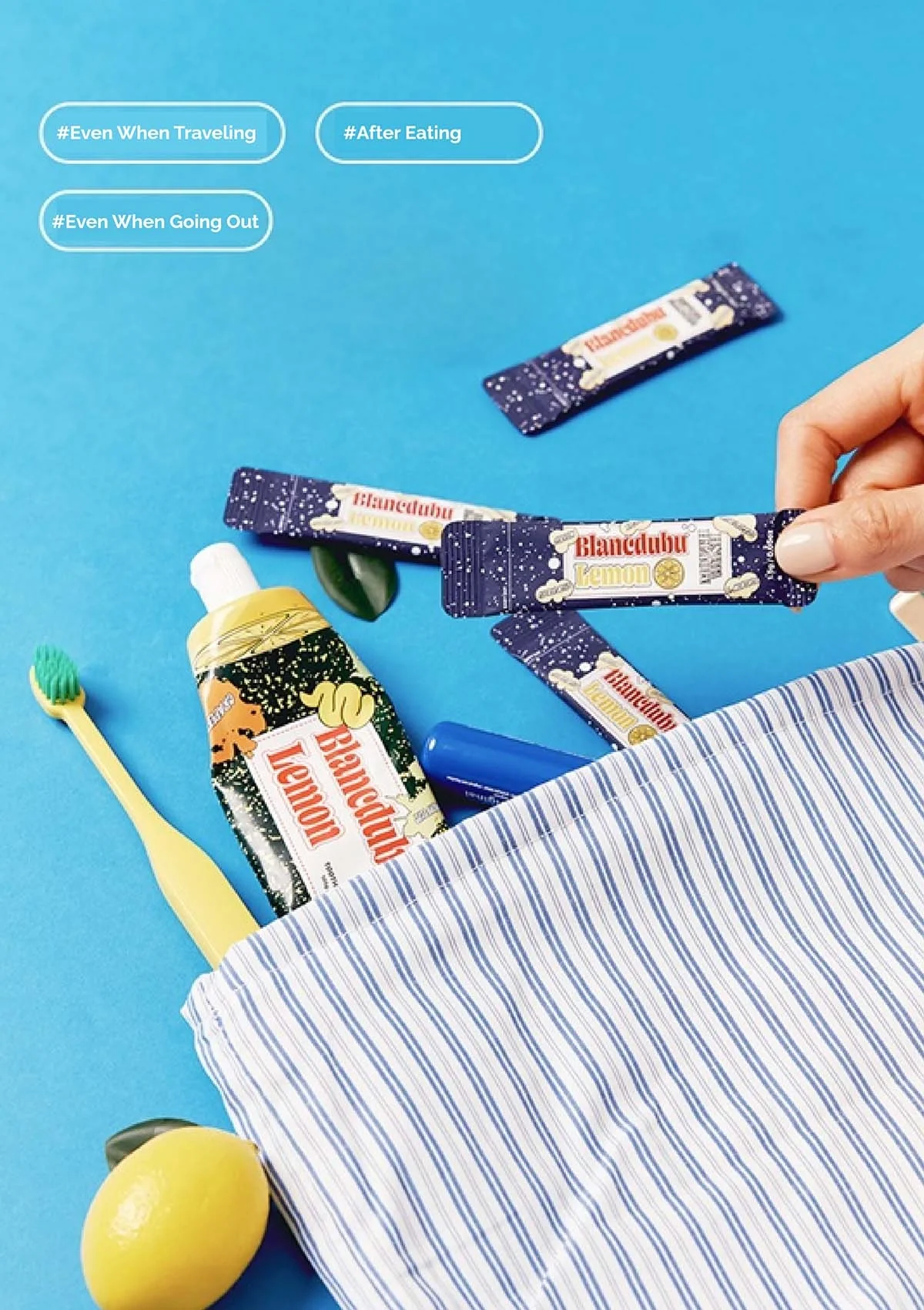 [BLANC DUBU] Happy Breath Mouth Wash Lemon | Peach (1 Box = 1.5g × 28 Sticks) - Image 15