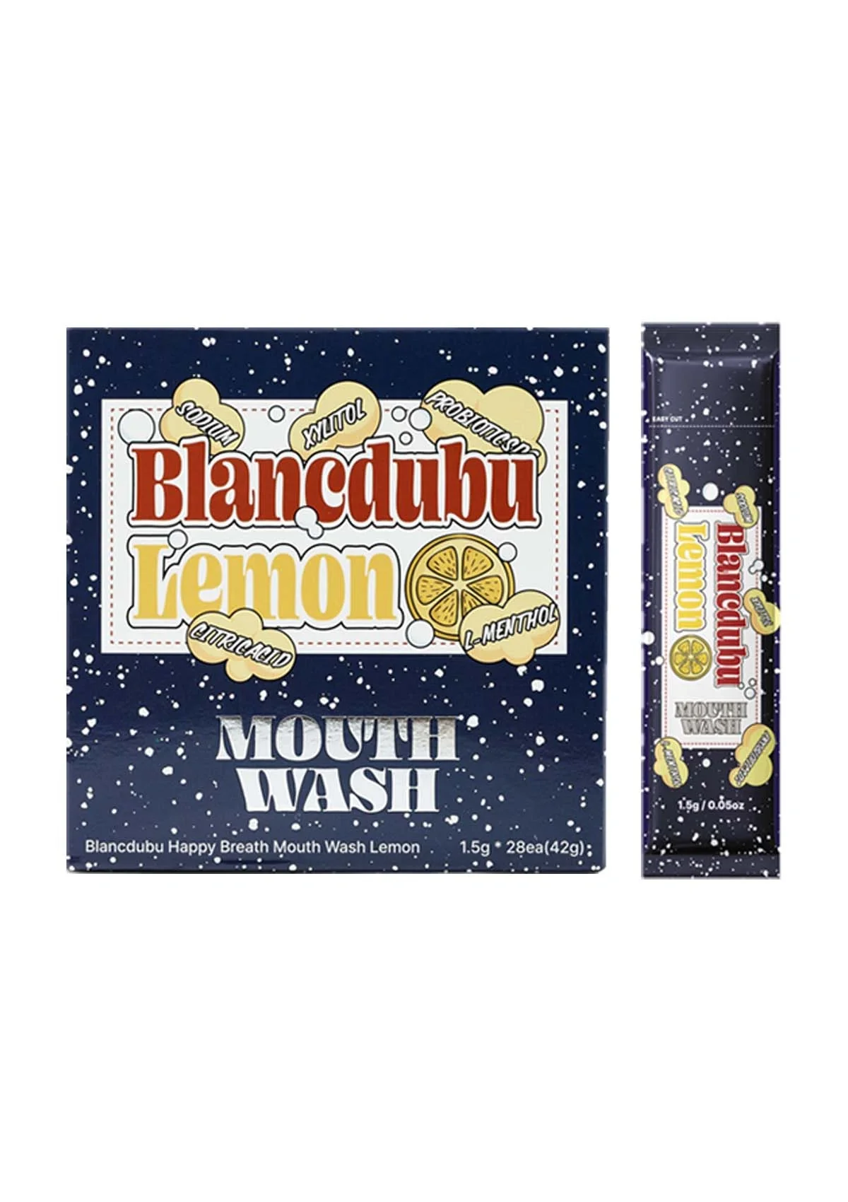 [BLANC DUBU] Happy Breath Mouth Wash Lemon | Peach (1 Box = 1.5g × 28 Sticks) - Image 22