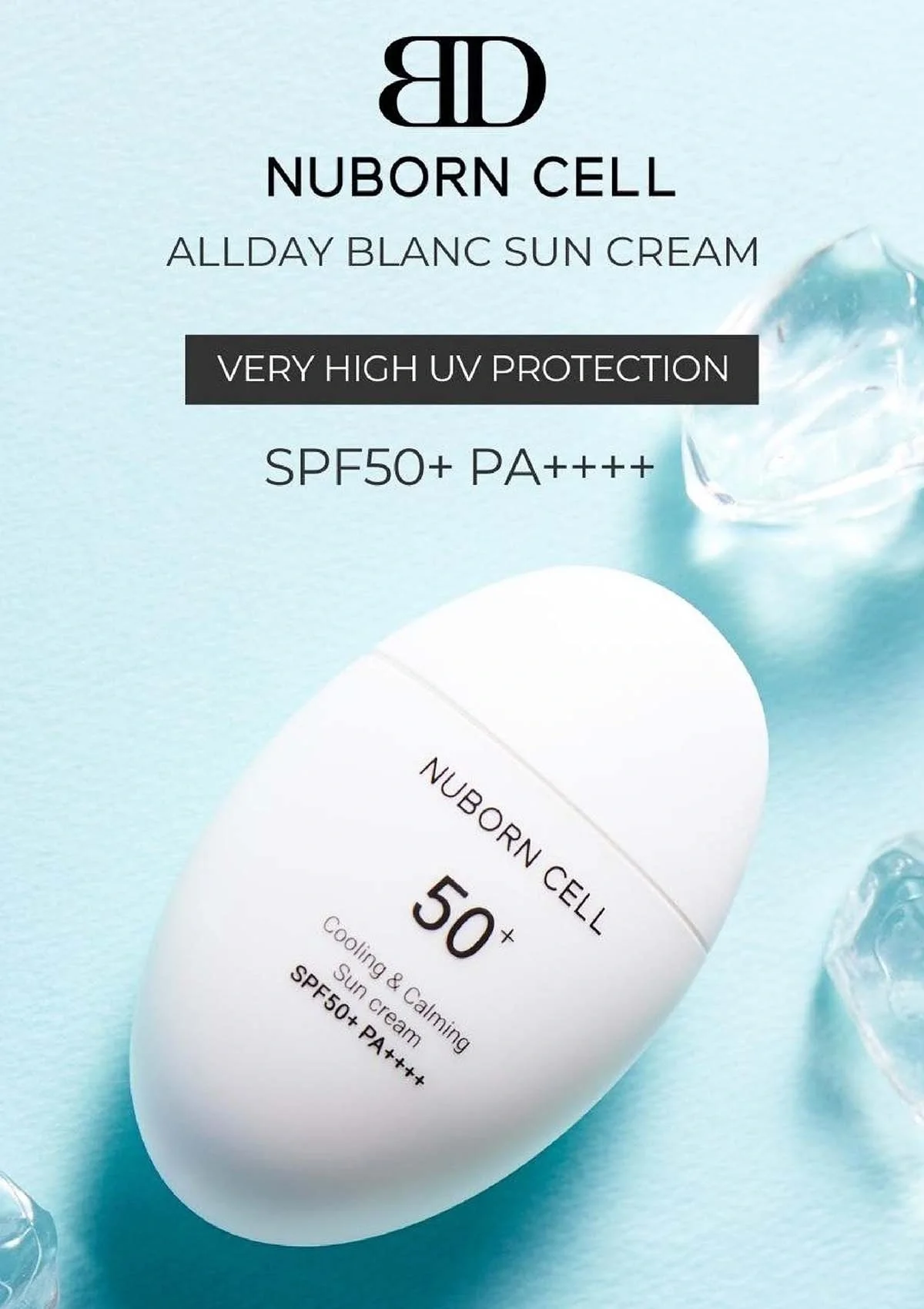 [BLANC DUBU] Nuborn Cell Cooling & Calming Sun Cream SPF 50+ PA++++ 40ml - Image 3