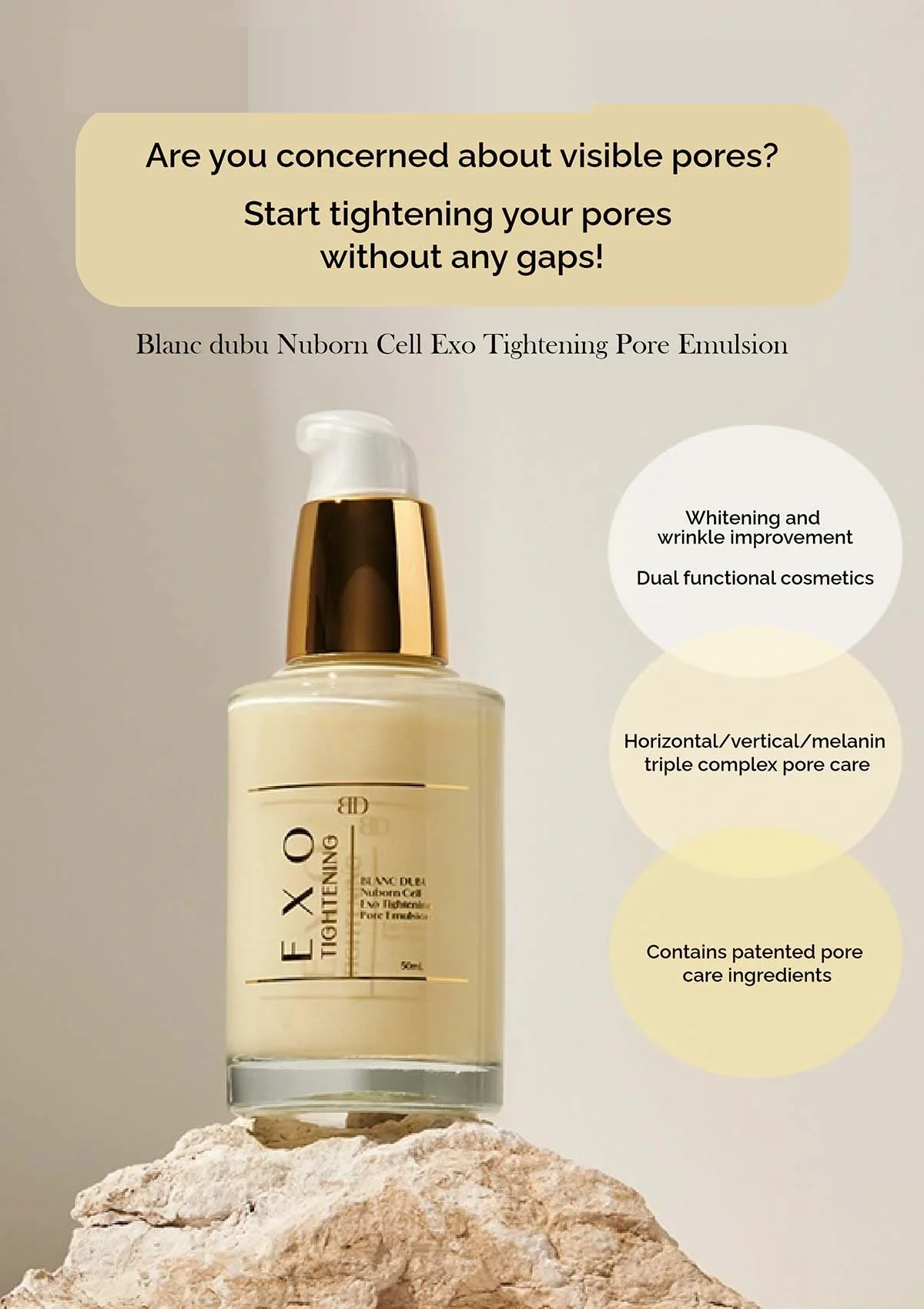 [BLANC DUBU] Nuborn Cell Exo Tightening Pore Emulsion 50ml - Image 3