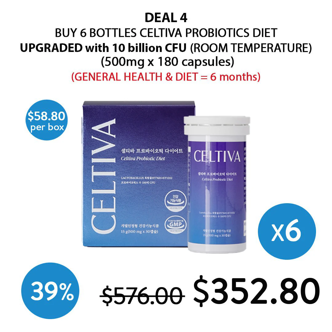 [CELTIVA] UPGRADED VERSION KFDA-certified Probiotics Diet (1 Box = 500mg X 30 Capsules) - Image 10