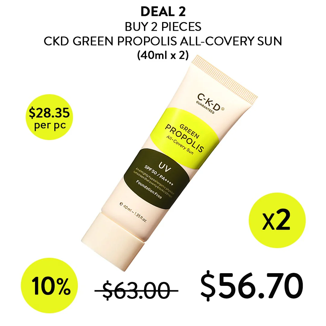 [CKD] Green Propolis All Covery Sun SPF 50+ PA++++ 40ml - Image 6