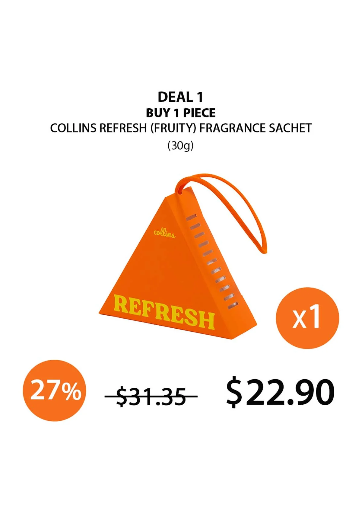 [COLLINS] REFRESH FRUITY Fragrance Sachet 30g - Image 5