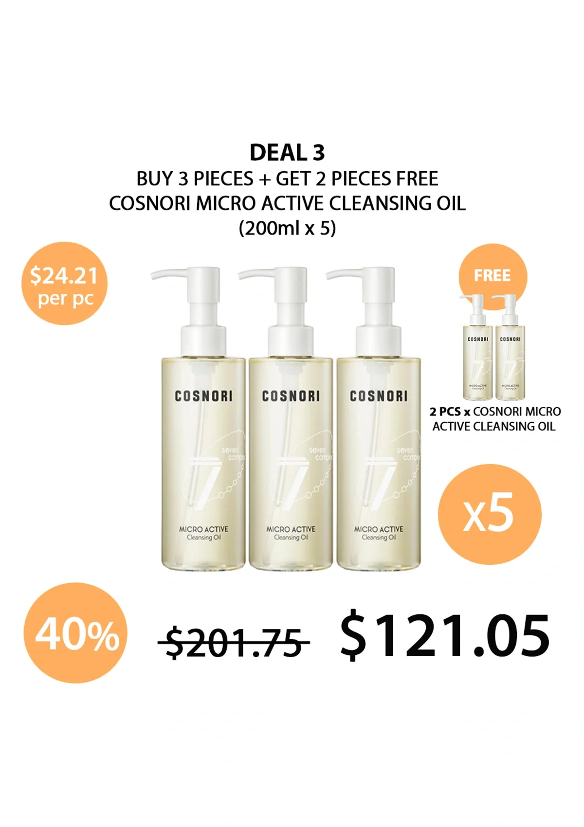[COSNORI] Micro Active Cleansing Oil 200ml - Image 26