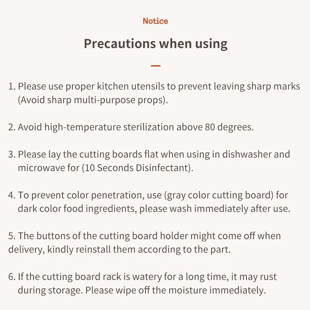 [MODORI] Cutting Board Set Ivory | Black Edition (1 Set = 4 Boards) - Image 14