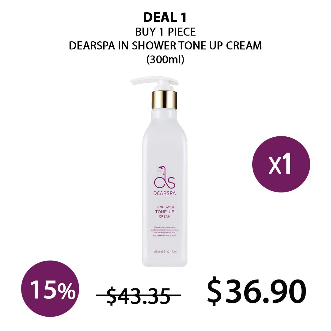 [DEARSPA]  In Shower Tone Up Cream 300ml - Image 3