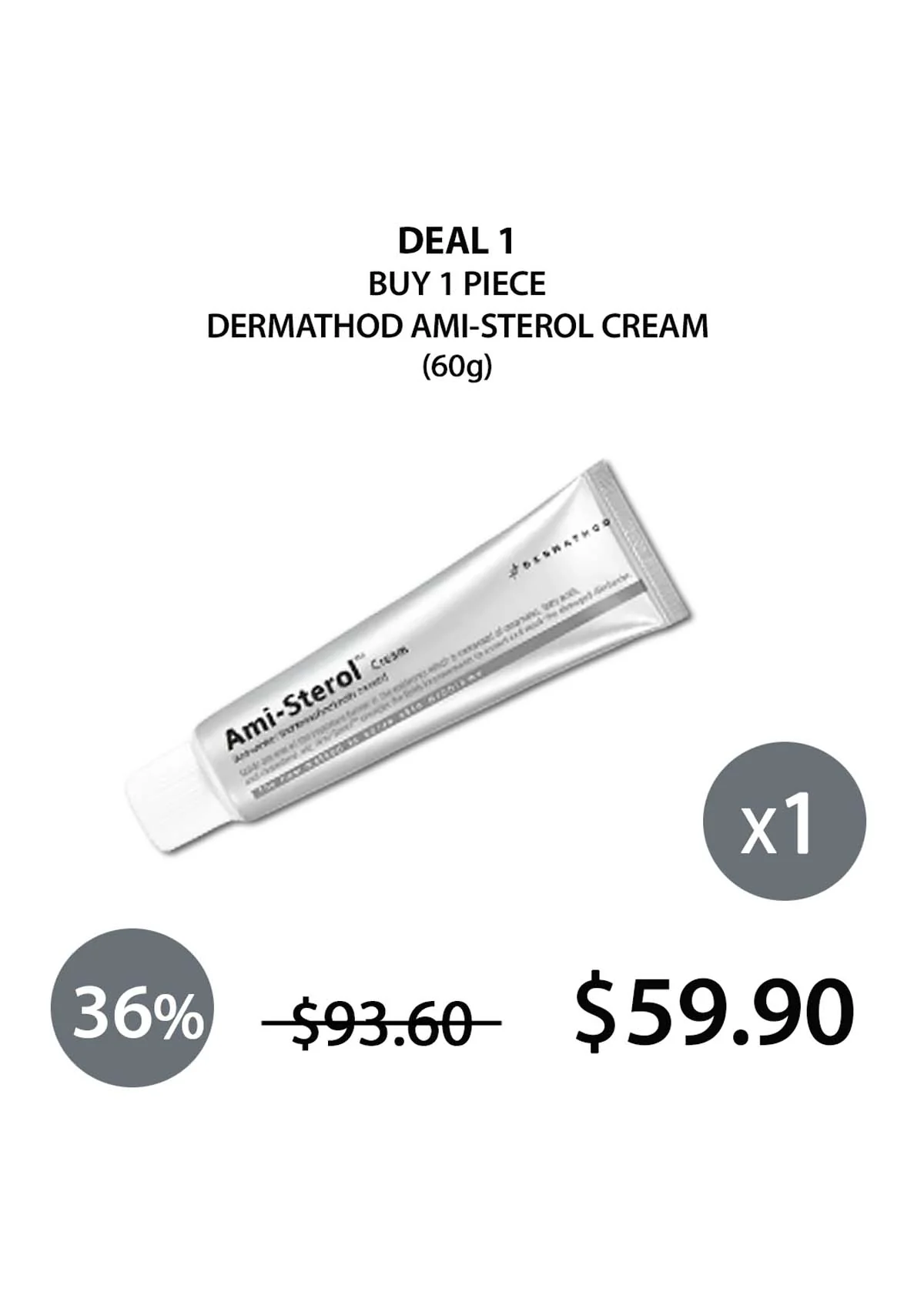 [DERMATHOD] Ami-Sterol Cream 60ml - Image 10