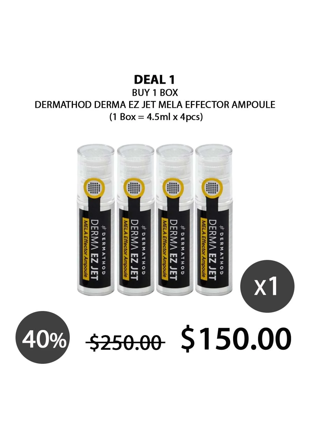 [DERMATHOD] Derma EZ Jet Mela Effector Ampoule (1 Box = 4.5ml X 4 Jets) - Image 5