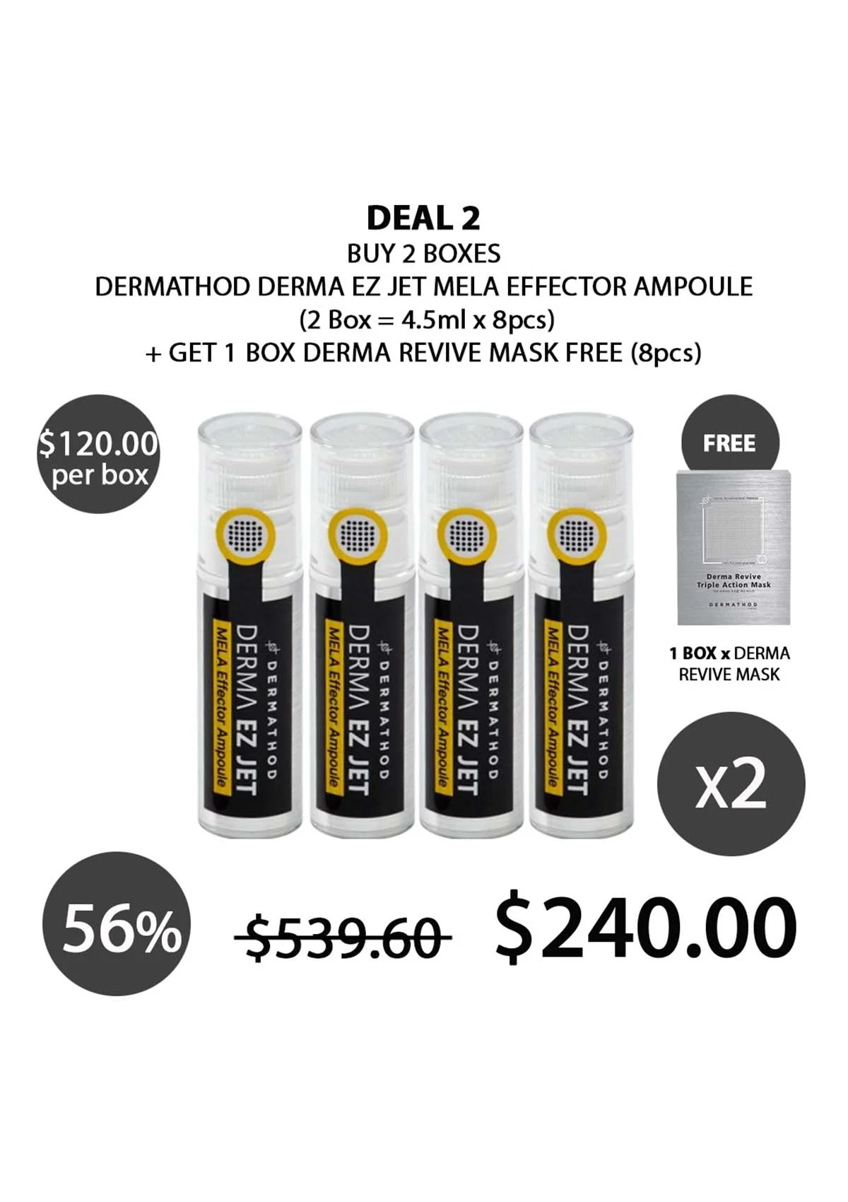 [DERMATHOD] Derma EZ Jet Mela Effector Ampoule (1 Box = 4.5ml X 4 Jets) - Image 6