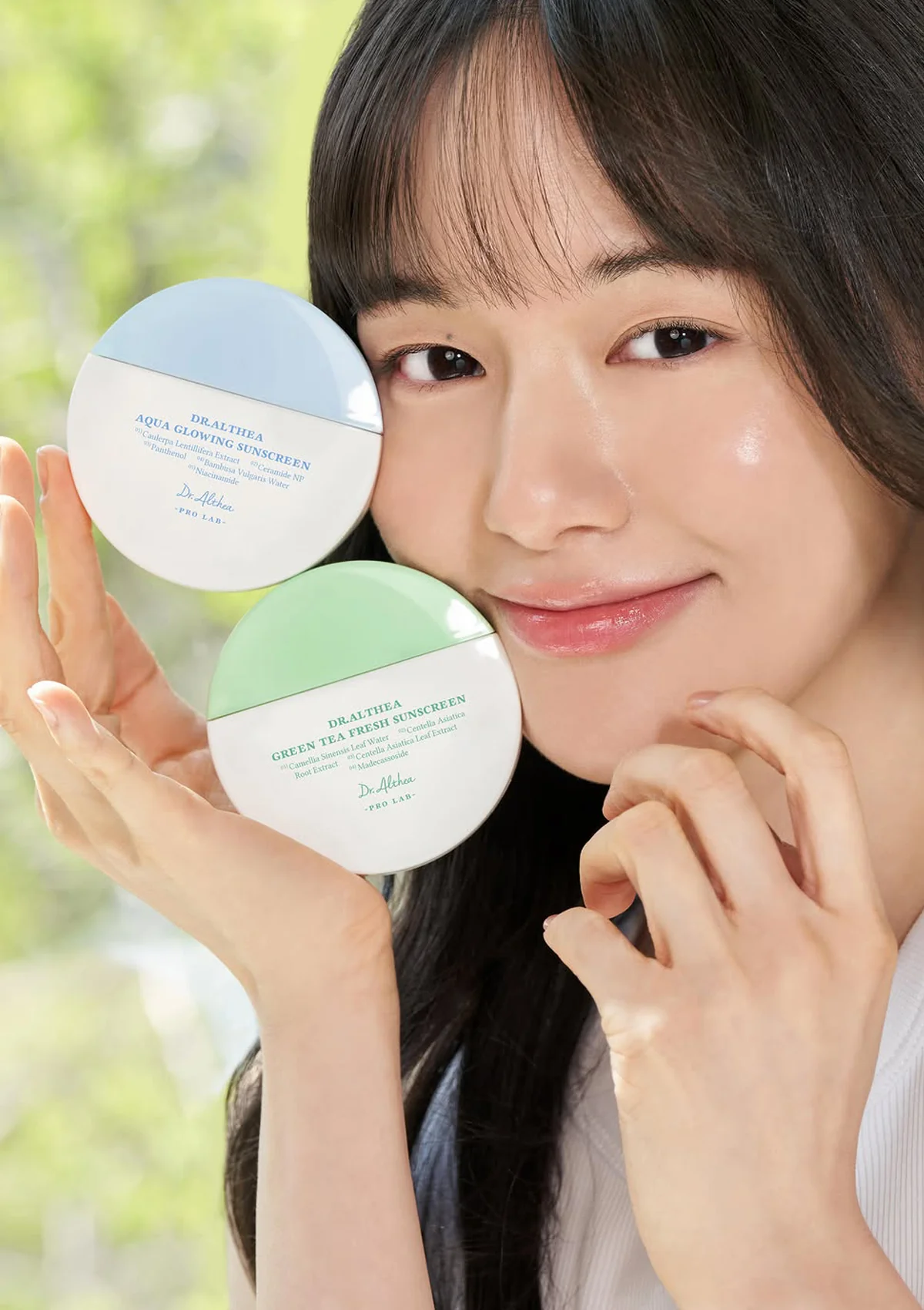[DR ALTHEA]  Aqua Glowing | Green Tea Fresh Sunscreen SPF50+ PA++++ 45ml - Image 2