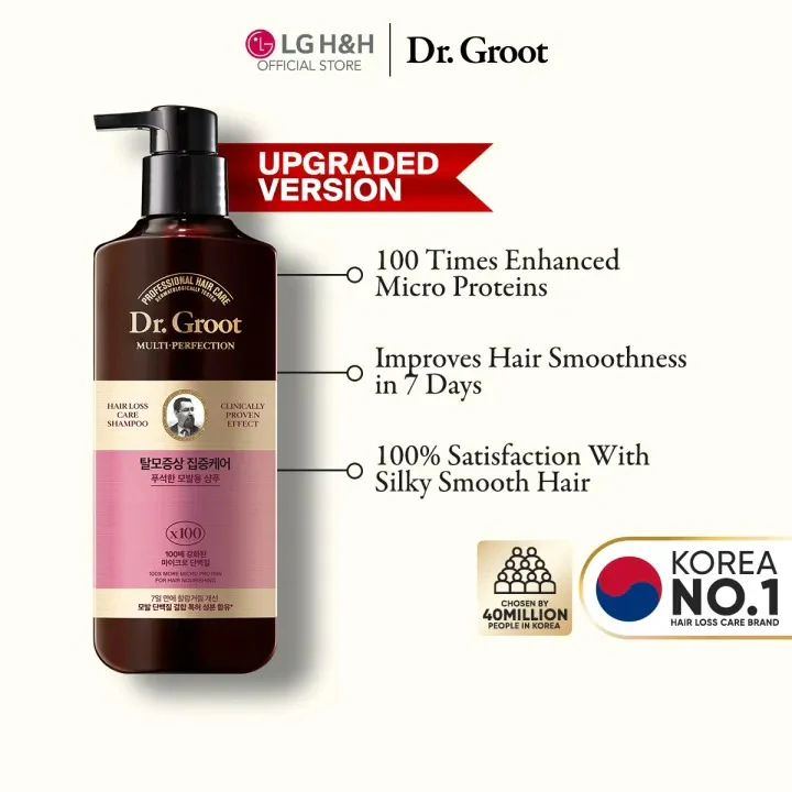 [DR. GROOT]  Multi-Perfection Hair Loss Control Shampoo for Frizzy Hair 400ml - Image 2