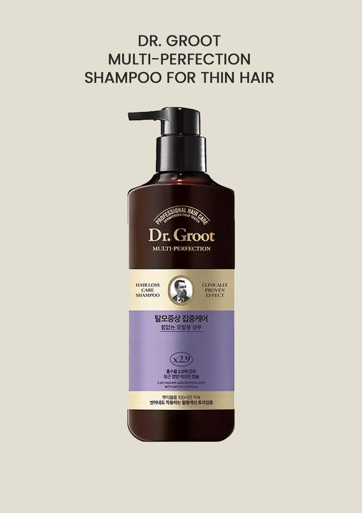 [DR. GROOT] Multi-Perfection Hair Loss Control Shampoo for Thin Hair 400ml
