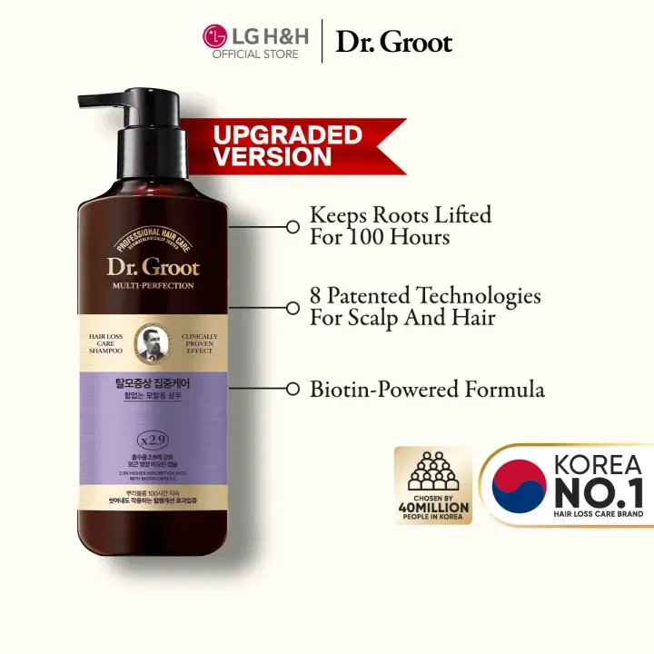 [DR. GROOT] Multi-Perfection Hair Loss Control Shampoo for Thin Hair 400ml - Image 3