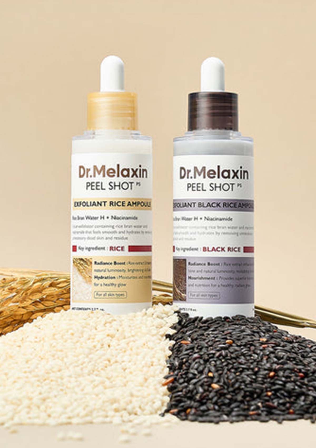 [DR. MELAXIN] Peel Shot Exfoliant Black Rice Ampoule 80ml - Image 3