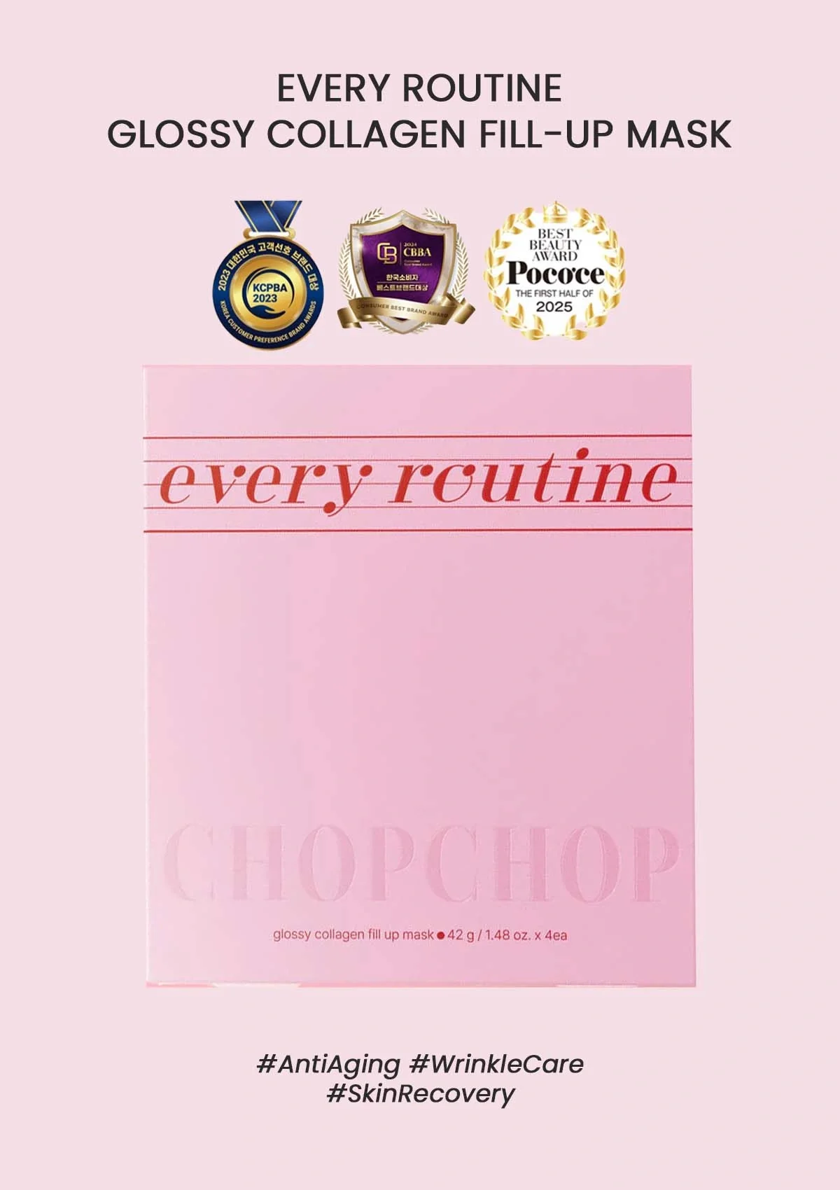 [EVERY ROUTINE] Glossy Collagen Fill-Up Mask (1 Box = 42g x 4 Masks)