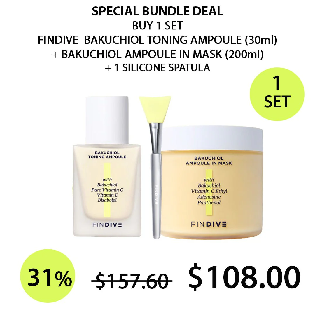 [FINDIVE] Bakuchiol Toning Ampoule (30ml) | Bakuchiol Ampoule In Mask (200ml) - Image 5
