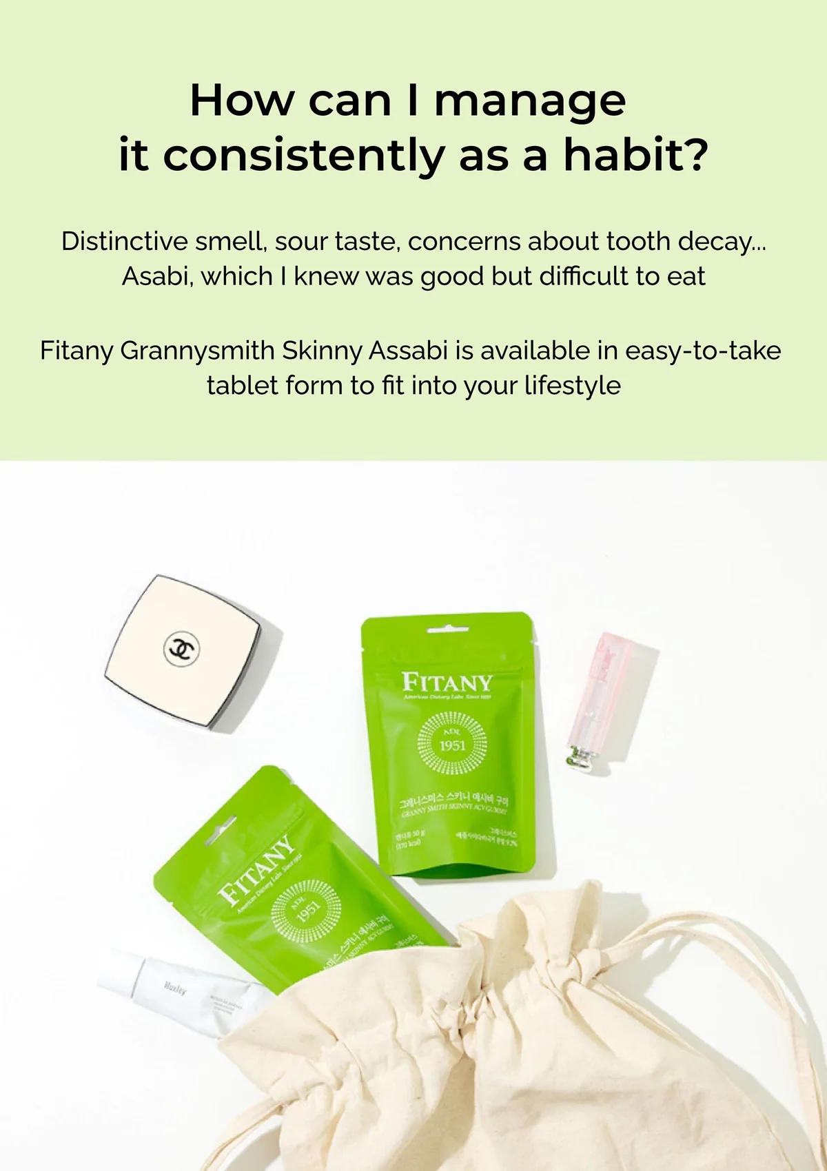 [FITANY] Granny Smith Skinny ACV Gummy (1 Box = 50g x 4 packets) - Image 20