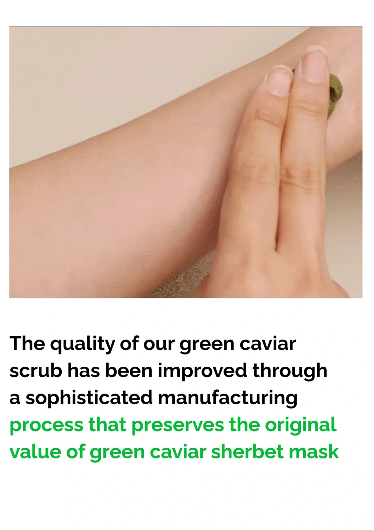 [FLANER] Green Caviar Ice Sherbet Peeling Mask 100g - Image 9