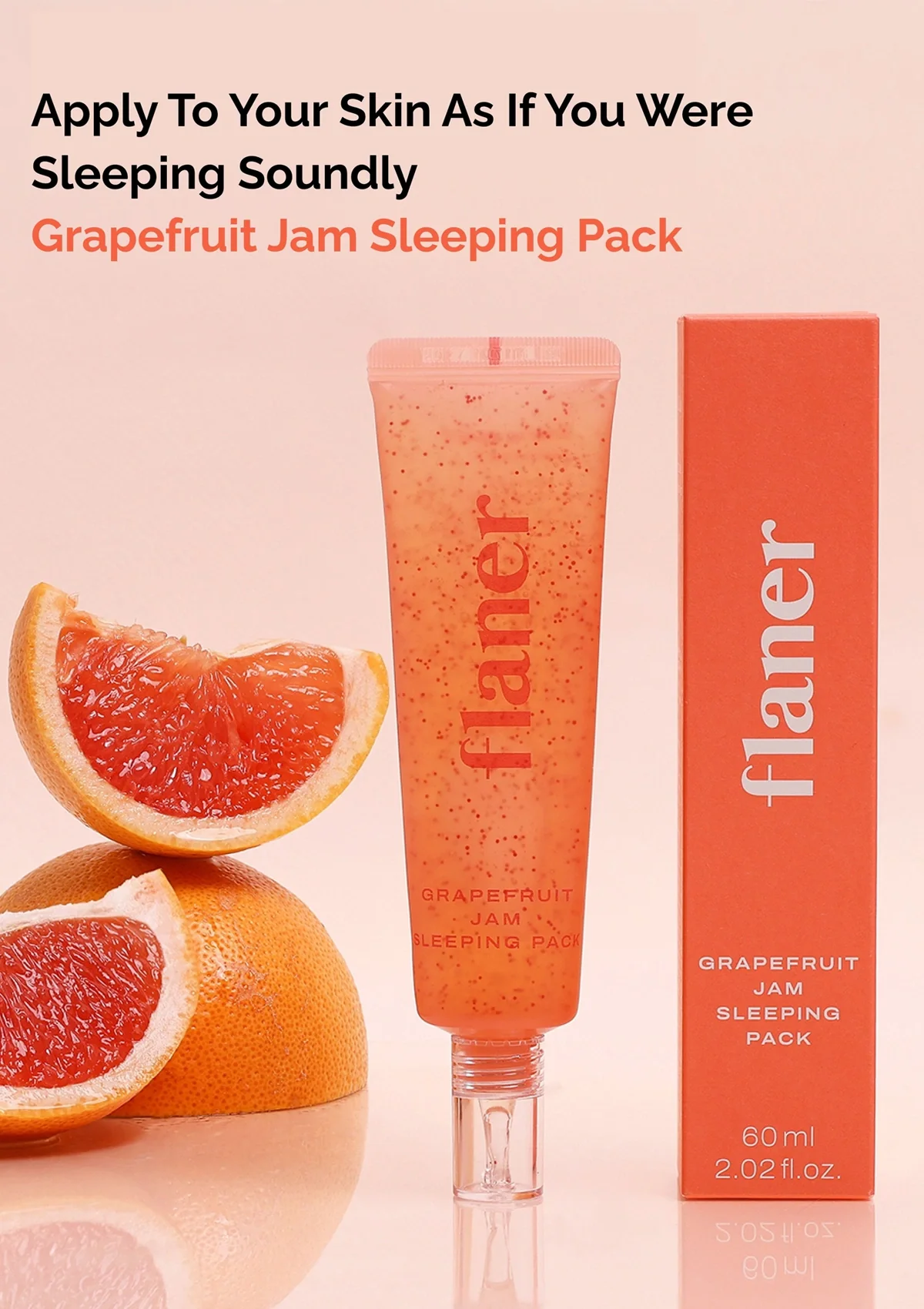 [FLANER] Grapefruit Jam Sleeping Pack 60ml - Image 12
