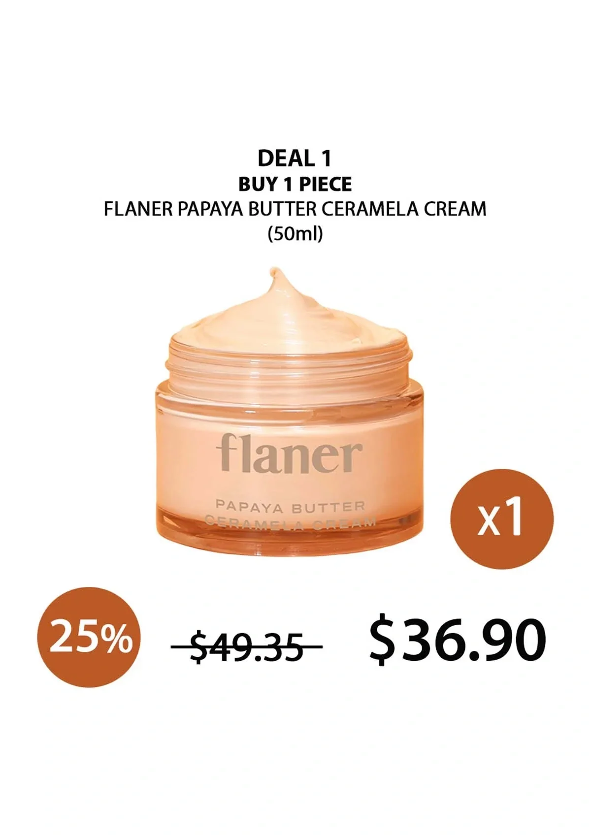 [FLANER] Papaya Butter Ceramela Cream 50ml - Image 18