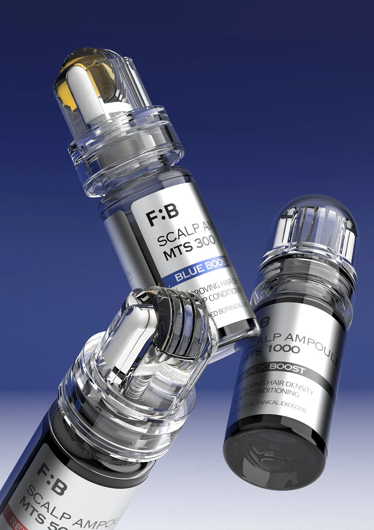 [FORBEAUT] MTS Scalp Ampoule 300 Blue Boost | 500 Red Boost | 1000 Black Boost (10ml) - Image 3