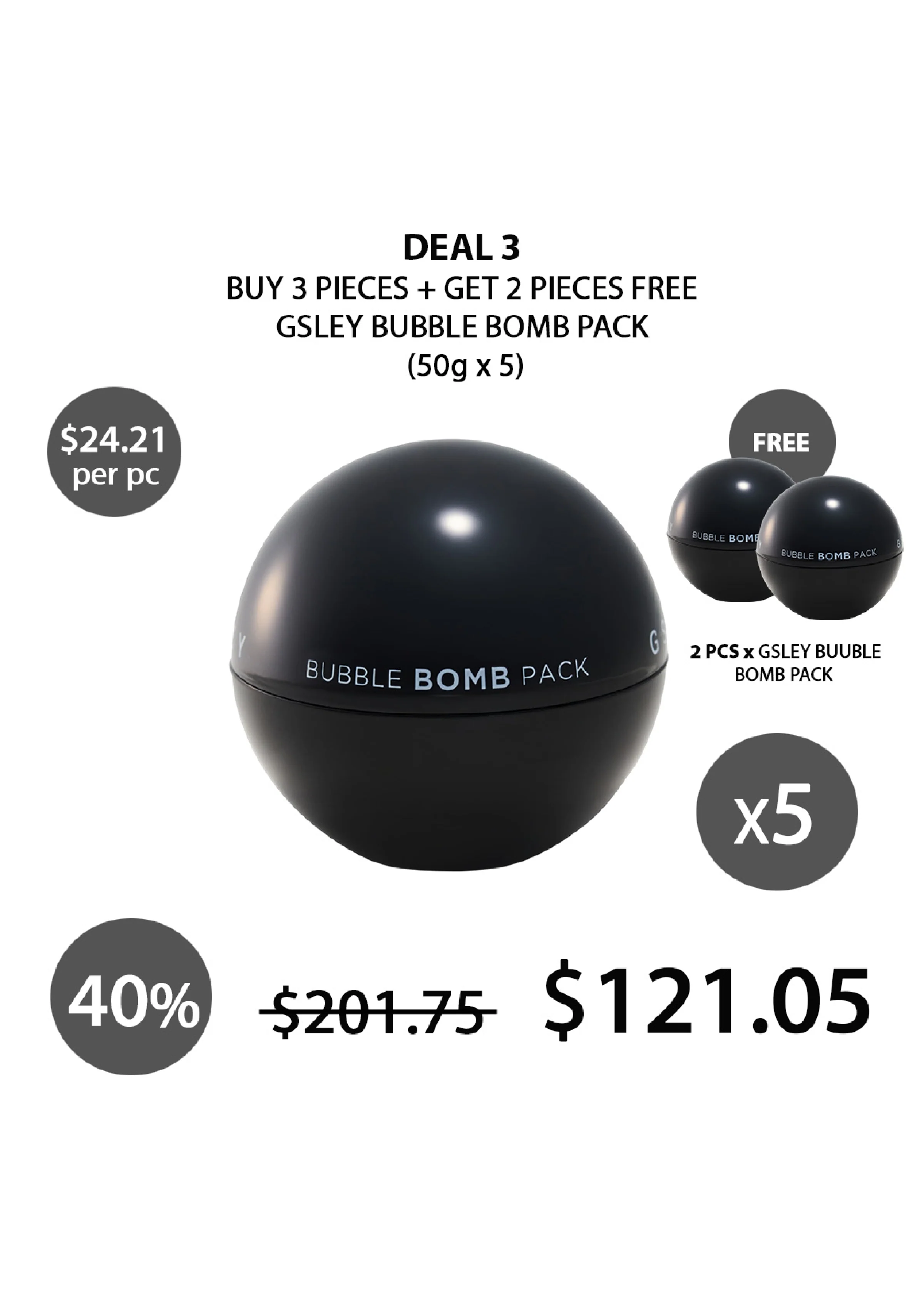 [GSLEY] Bubble Bomb Pack 50g - Image 12