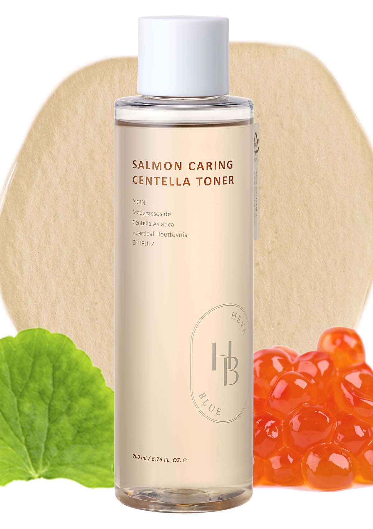 [HEVEBLUE] Salmon Caring Cleansing Oil, Bubble Cleanser, Toner, Ampoule, Cream - Image 3