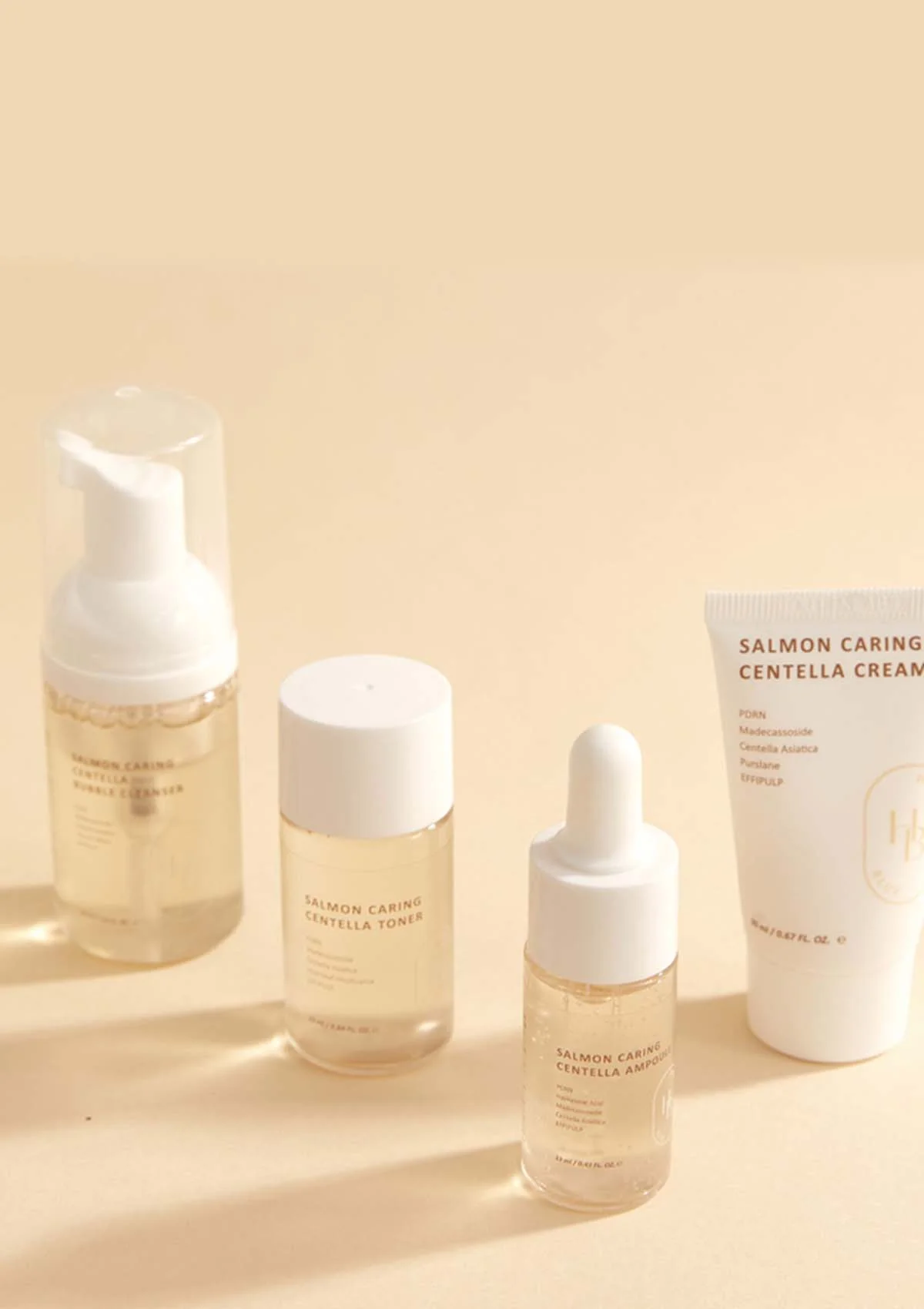 [HEVEBLUE] Salmon Caring Centella Special Travel Kit - Image 5