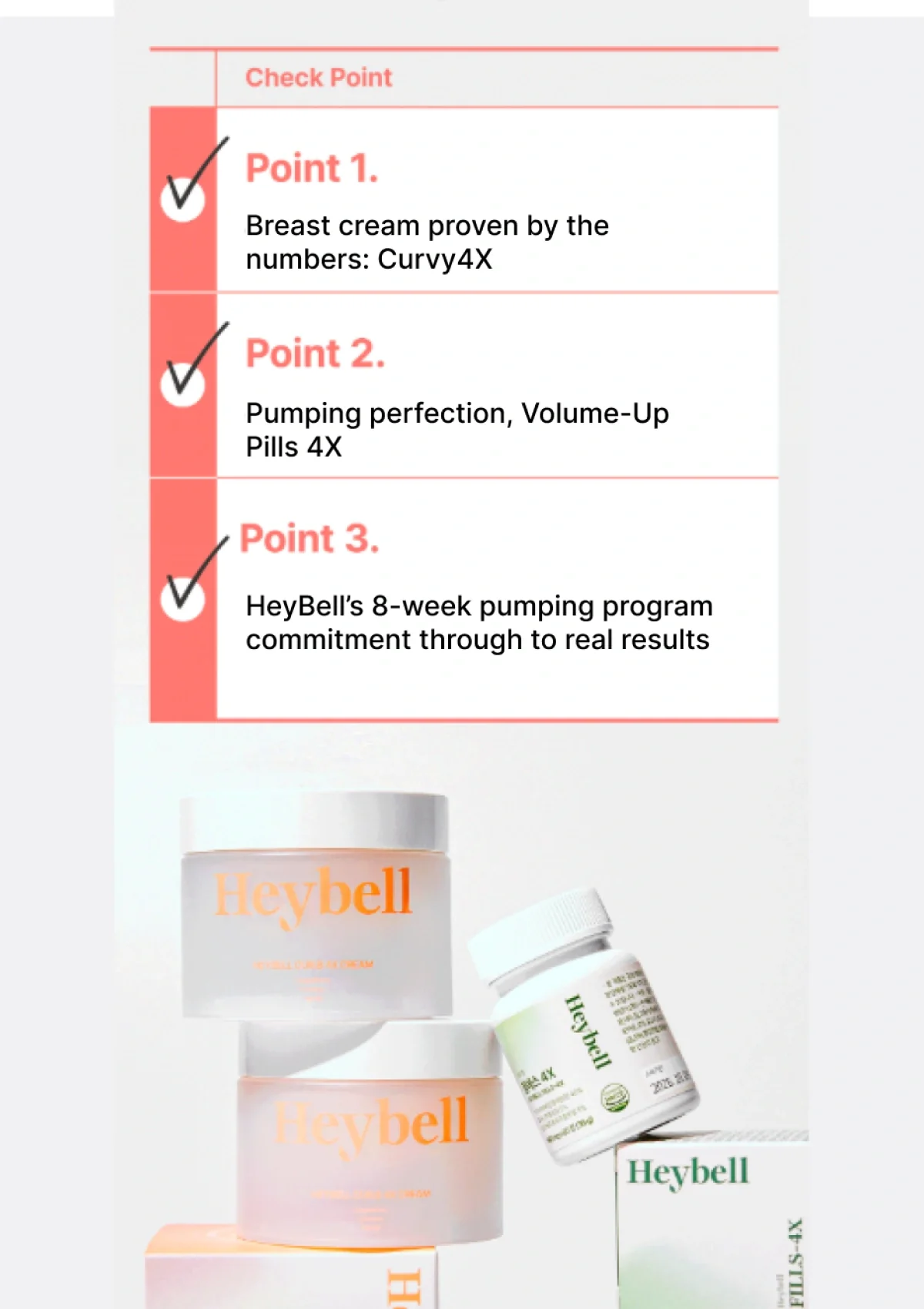 [HEYBELL] Cur.B 4X Breast Cream 100ml | Pills 4X (1 Box = 600mg x 60 Tablets) - Image 24