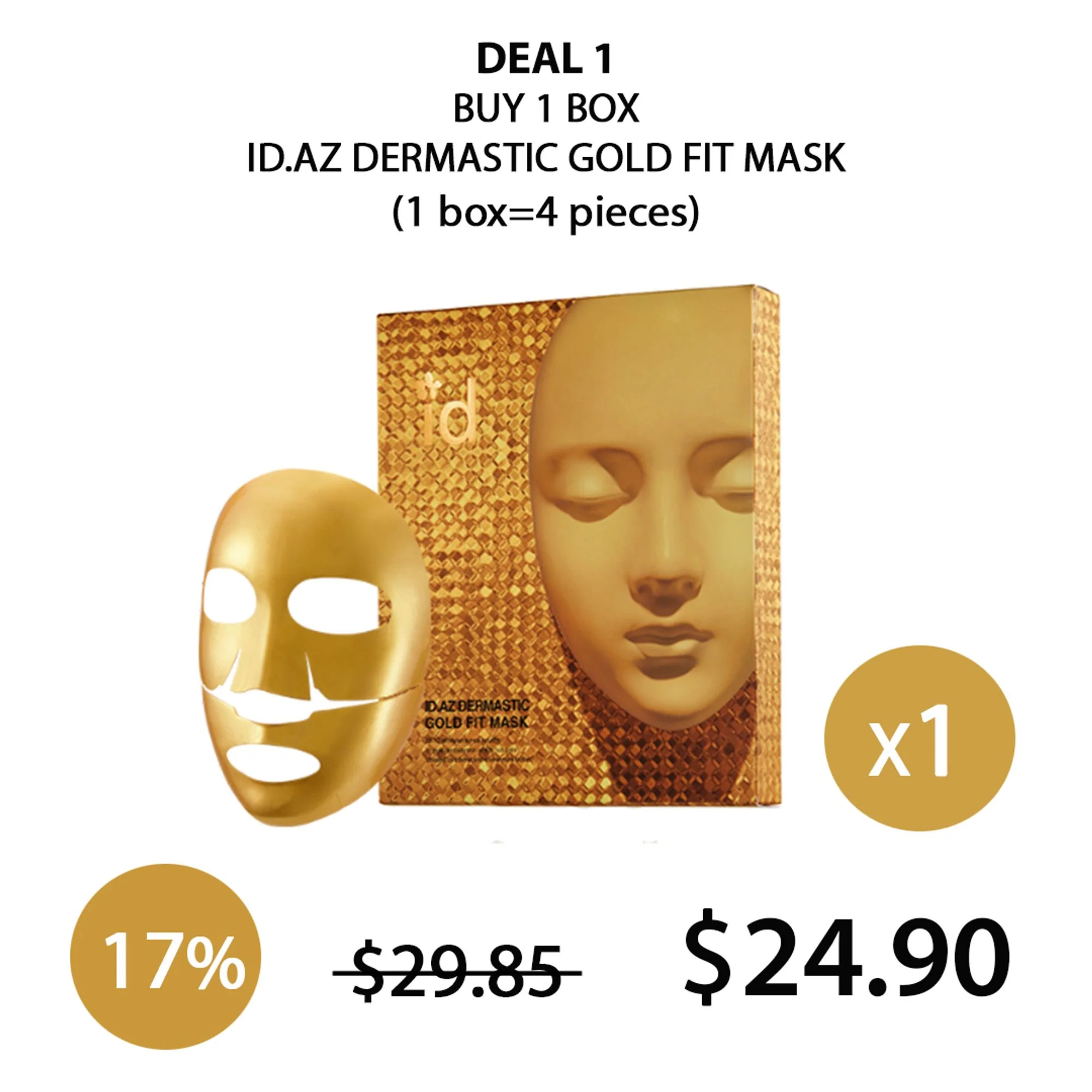 [ID.AZ] Plaster Mask, Gold fit Mask, Bright fit Mask, Water Fit mask - Image 9