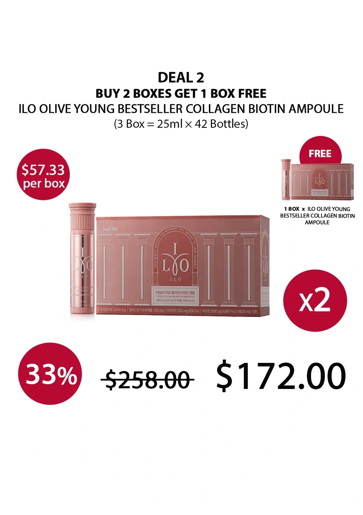 [ILO] Olive Young Bestseller Collagen Biotin Ampoule (1 Box = 25ml × 14 Bottles) - Image 20