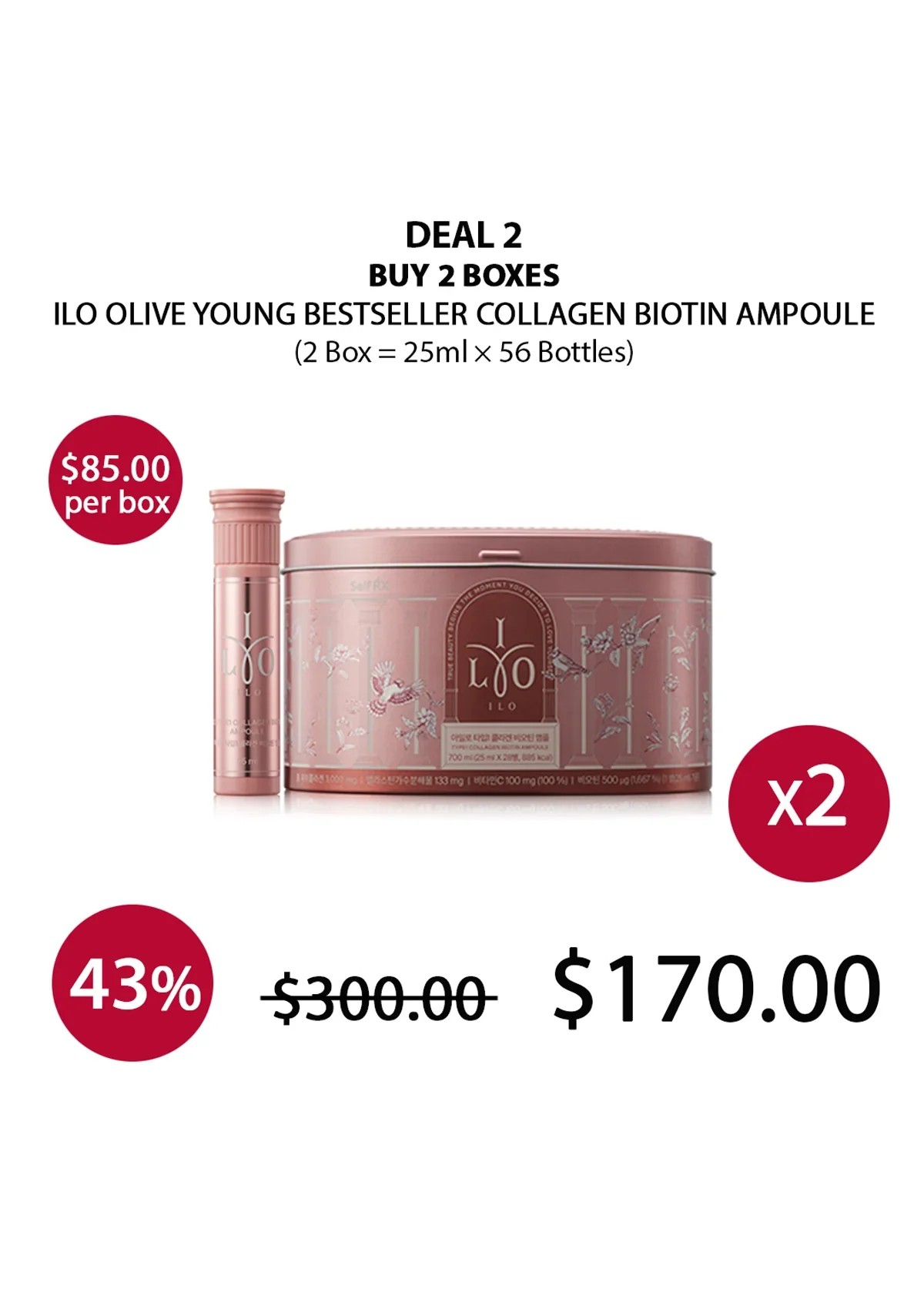 [ILO] Olive Young Bestseller Collagen Biotin Ampoule (1 Box = 25ml × 28 Bottles) - Image 19