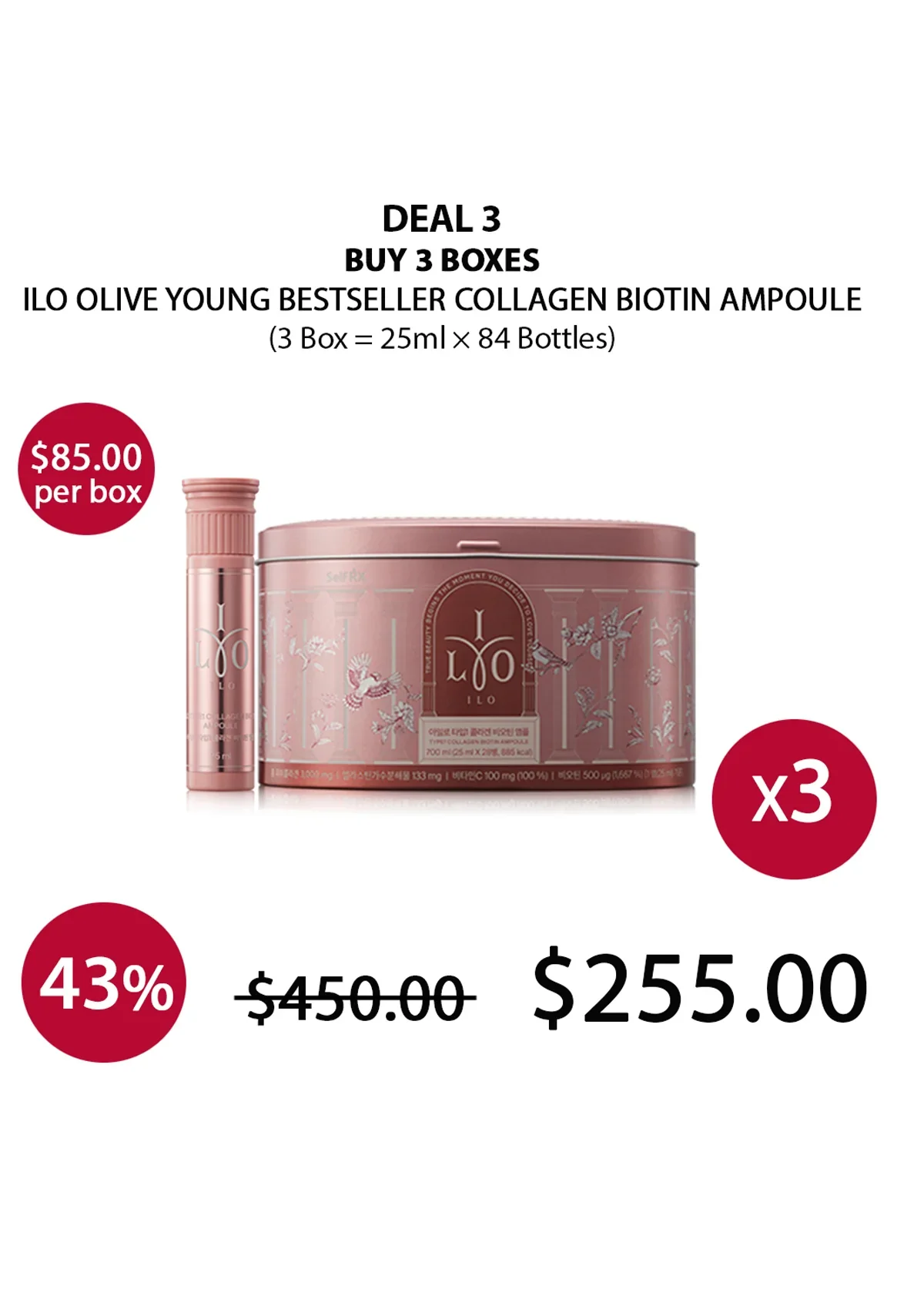 [ILO] Olive Young Bestseller Collagen Biotin Ampoule (1 Box = 25ml × 28 Bottles) - Image 20