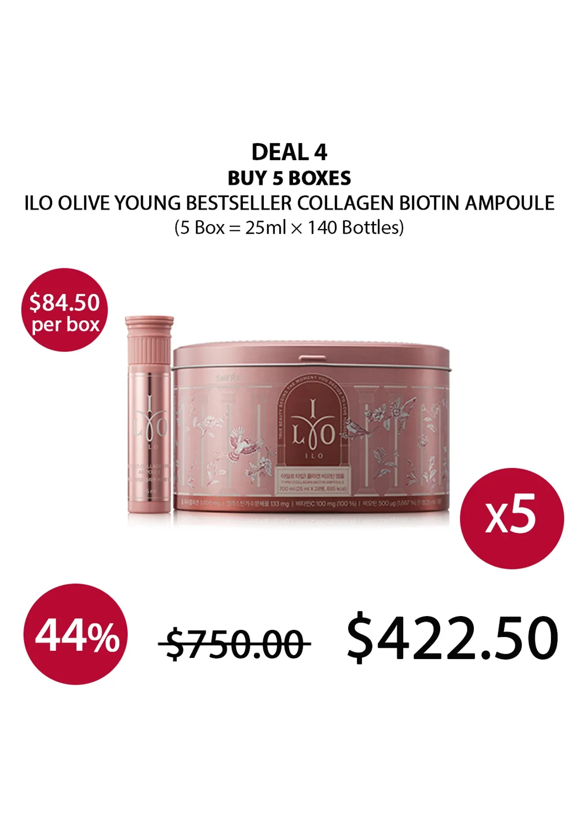 [ILO] Olive Young Bestseller Collagen Biotin Ampoule (1 Box = 25ml × 28 Bottles) - Image 21